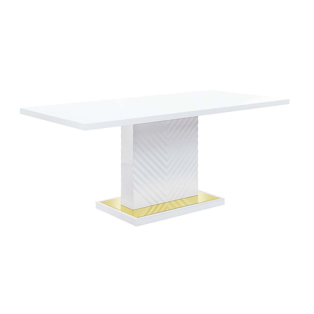  Gaines Dining Table With Pedestal Base 