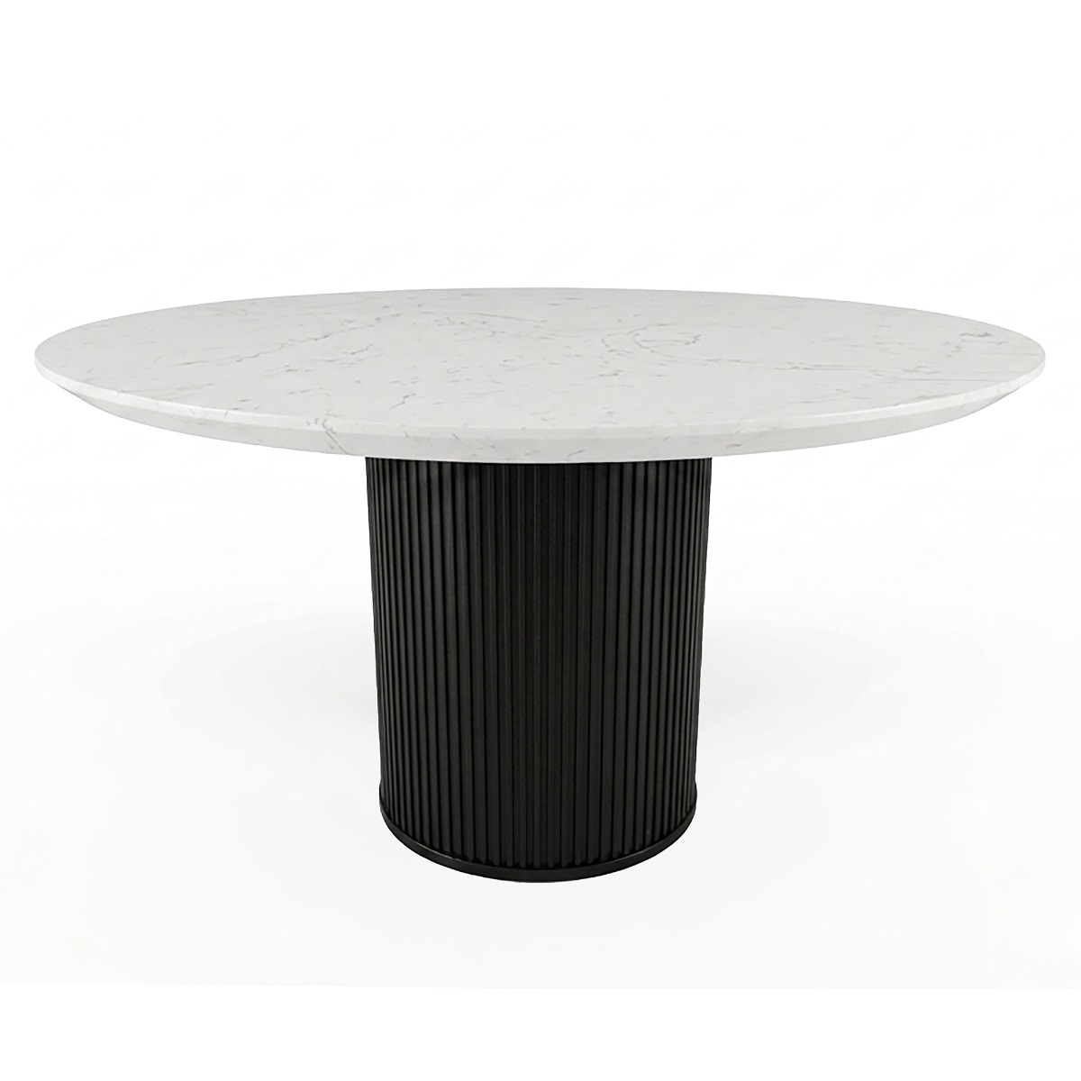  Jaramillo Round Dining Table With Engineered Marble Top 
