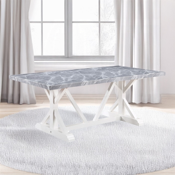  Hollyn Dining Table With Engineered Stone Top 