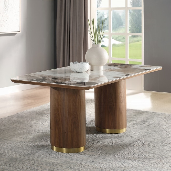  Willene Dining Table With Ceramic Top 