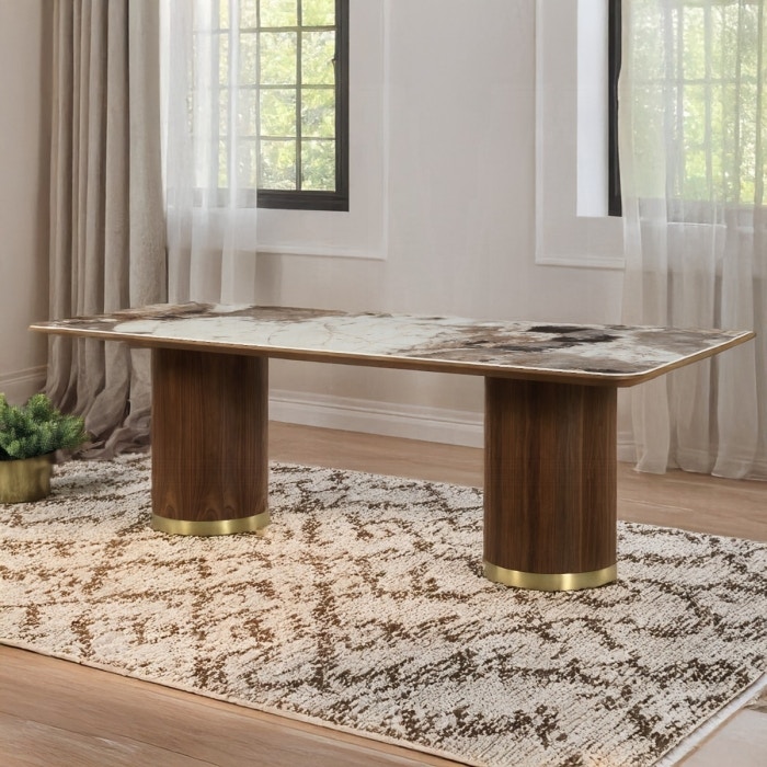  Willene Dining Table with Ceramic Top 