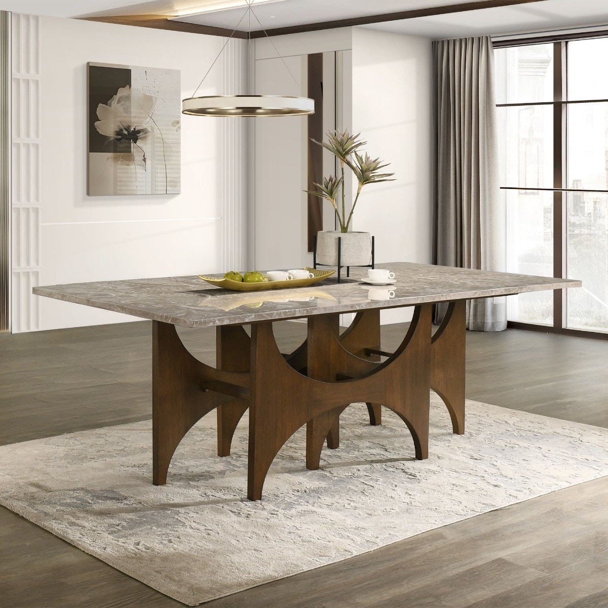  Oleia Dining Table with Engineered Marble 