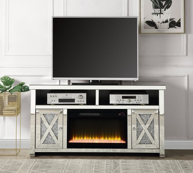 Leons fireplace deals tv stand