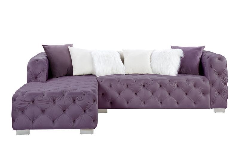 Acme Furniture Living Room Qokmis Sectional Sofa LV00389