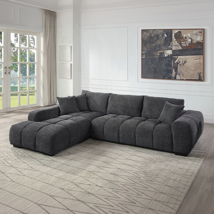  Chosen Sectional Sofa with 3 Pillows 