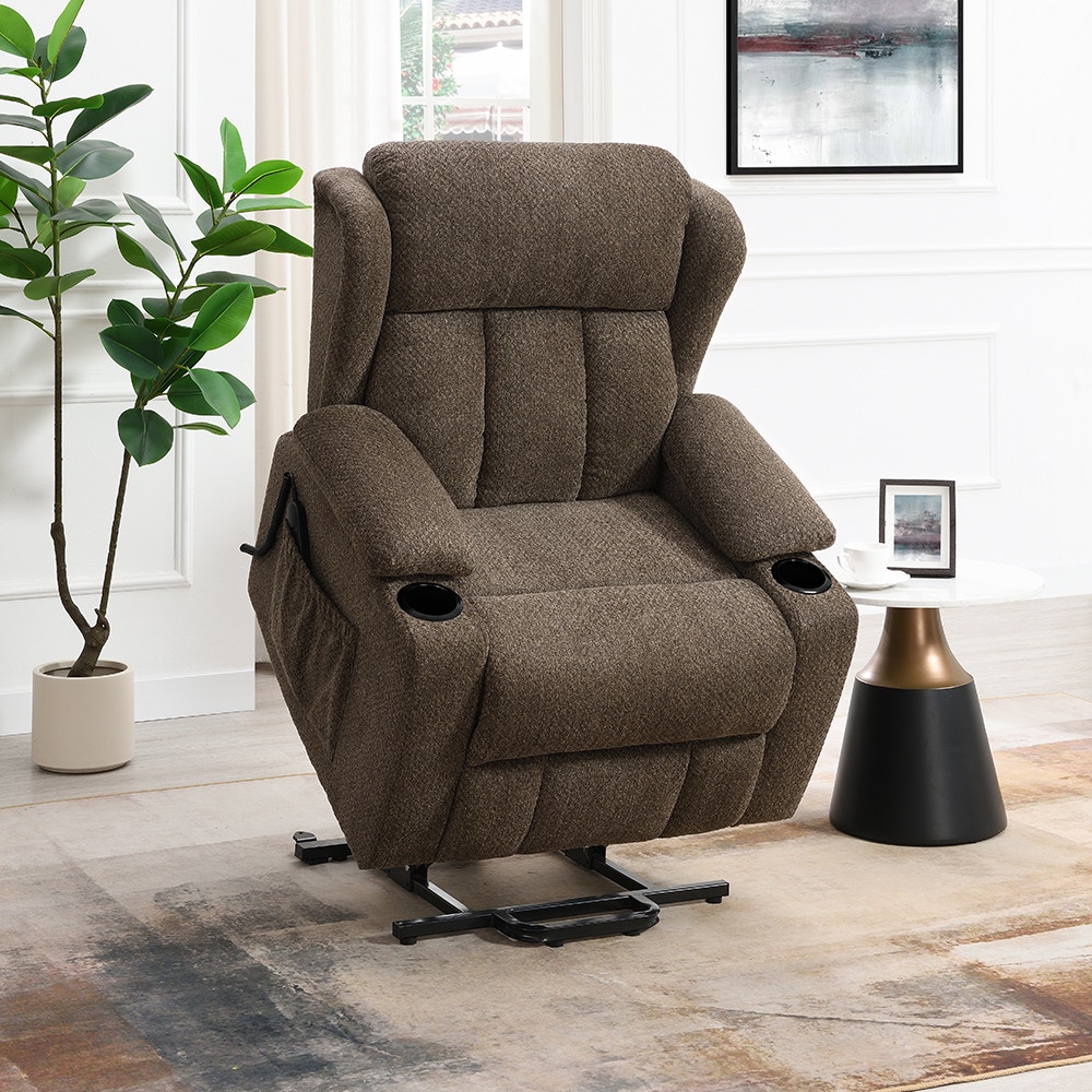  Lusio Power Motion Recliner with Lift and Cup Holder 