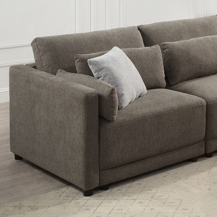  Rylie Modular - Left Facing Chair with 3 Pillows 