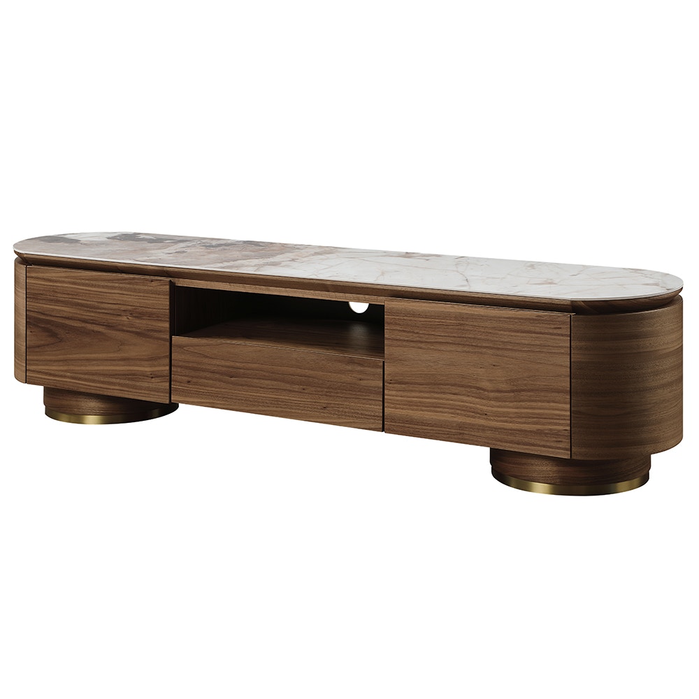  Willene TV Stand with Ceramic Top 