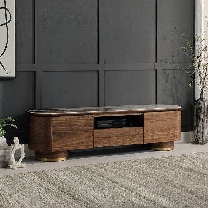  Willene TV Stand with Ceramic Top 