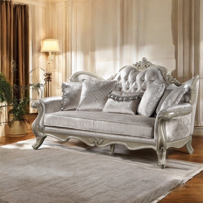 Libertee Sofa with 5 Pillows 