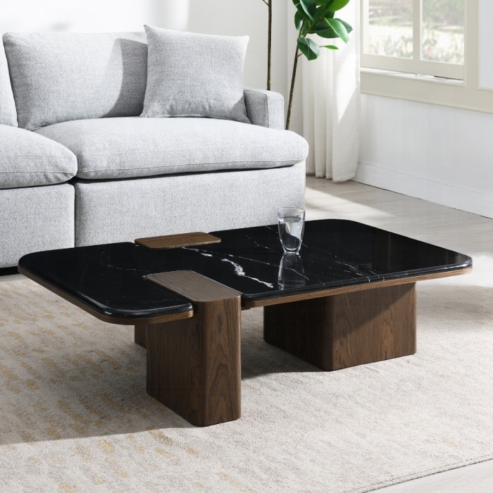  Dana Coffee Table with Natural Marble 