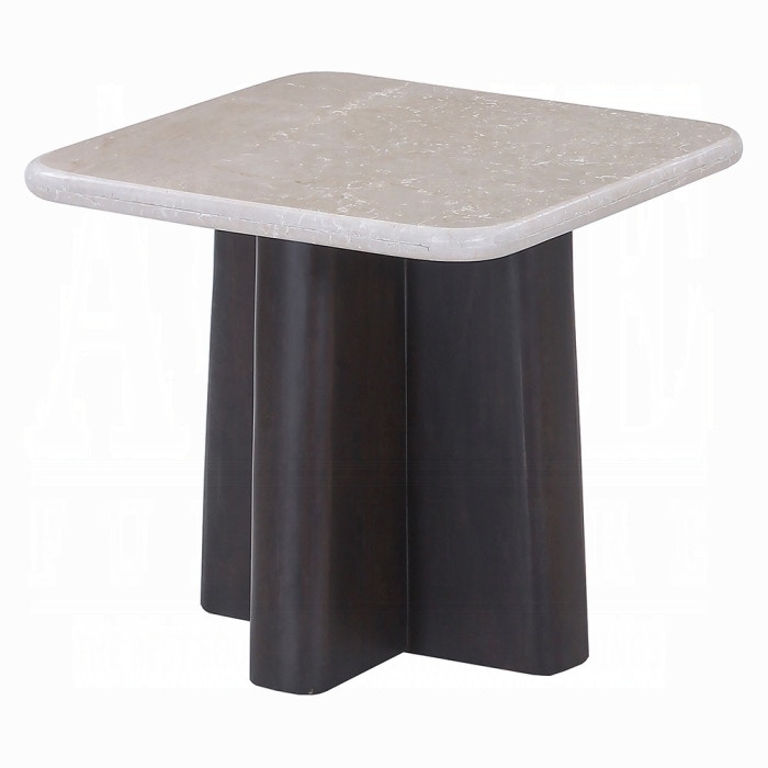  Jacory End Table with Bottocino Marble Top 