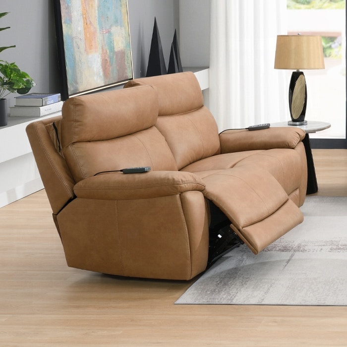  Chavis Power Motion Loveseat with USB and Power Headrest 