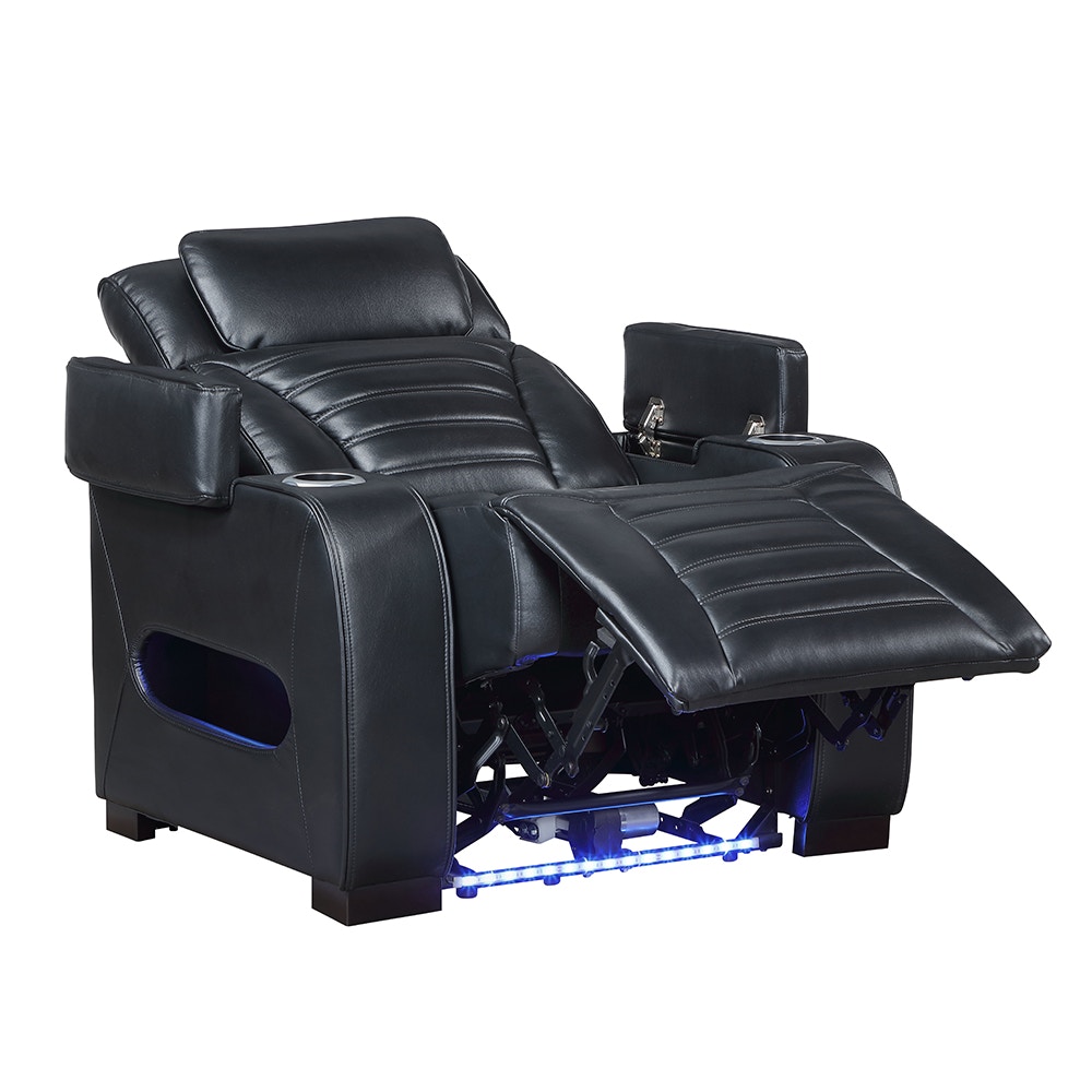  Ephron Power Motion Recliner With Power Headrest and LED 