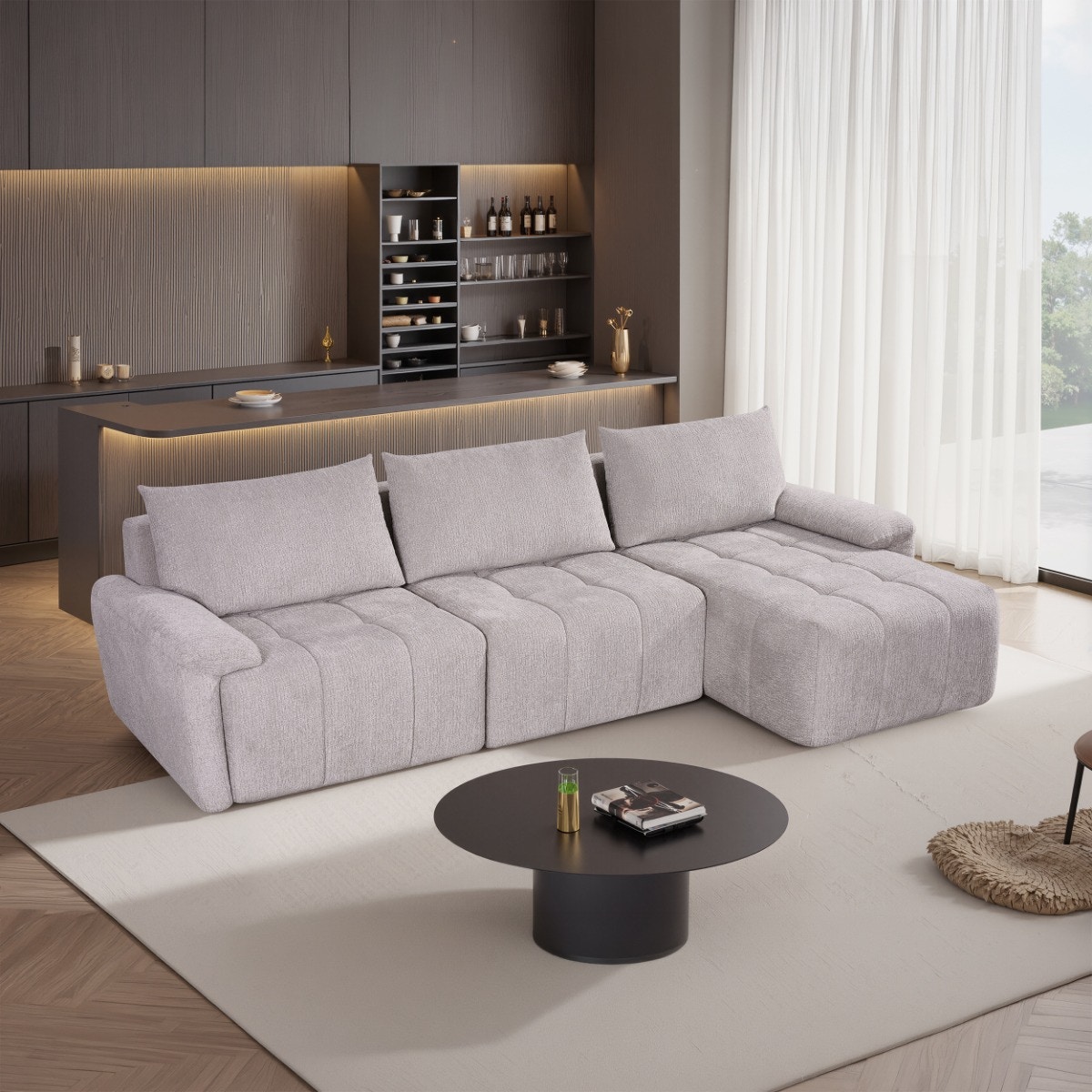  Dorcas Compressed Sectional Sofa 