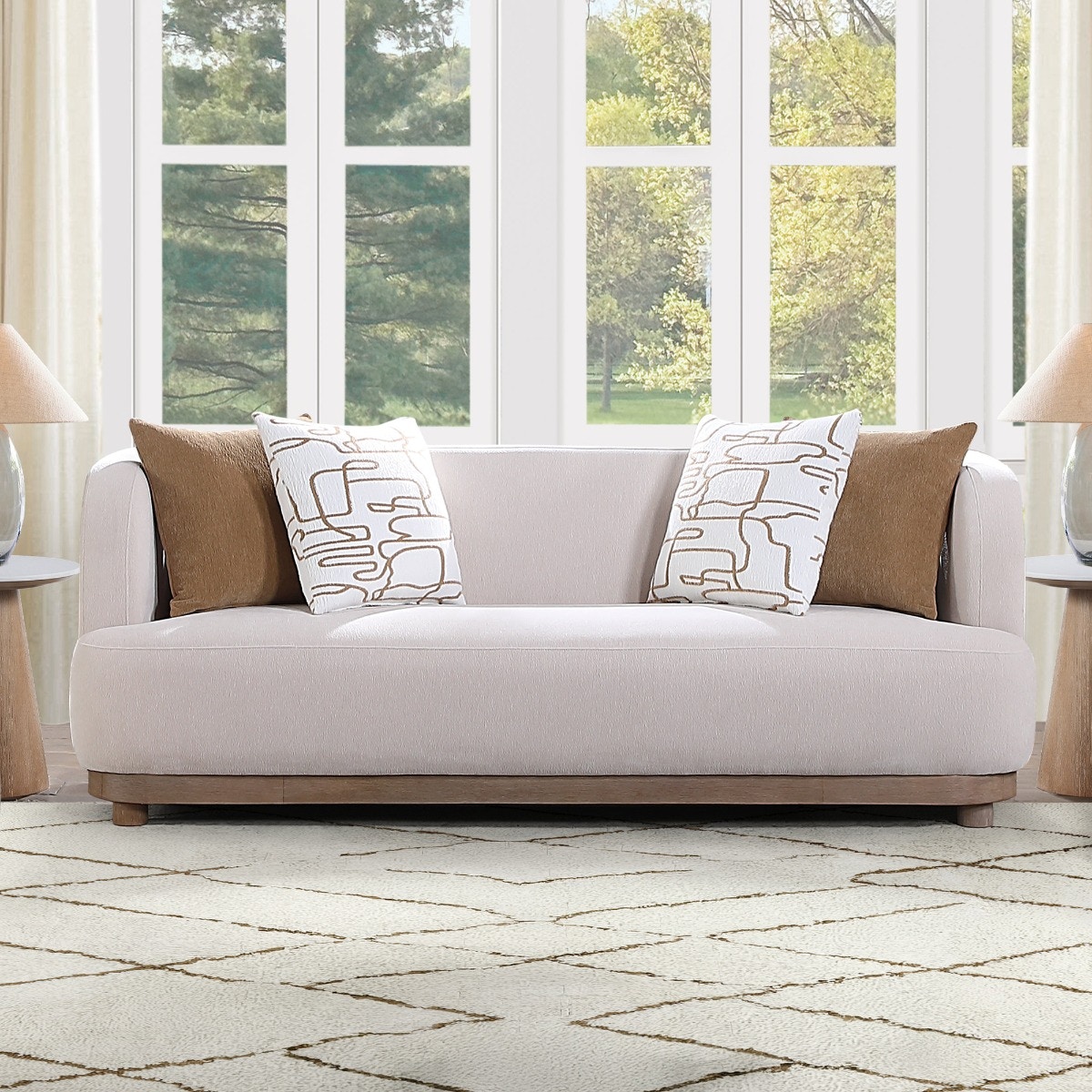  Duncan Sofa with 4 Pillows 