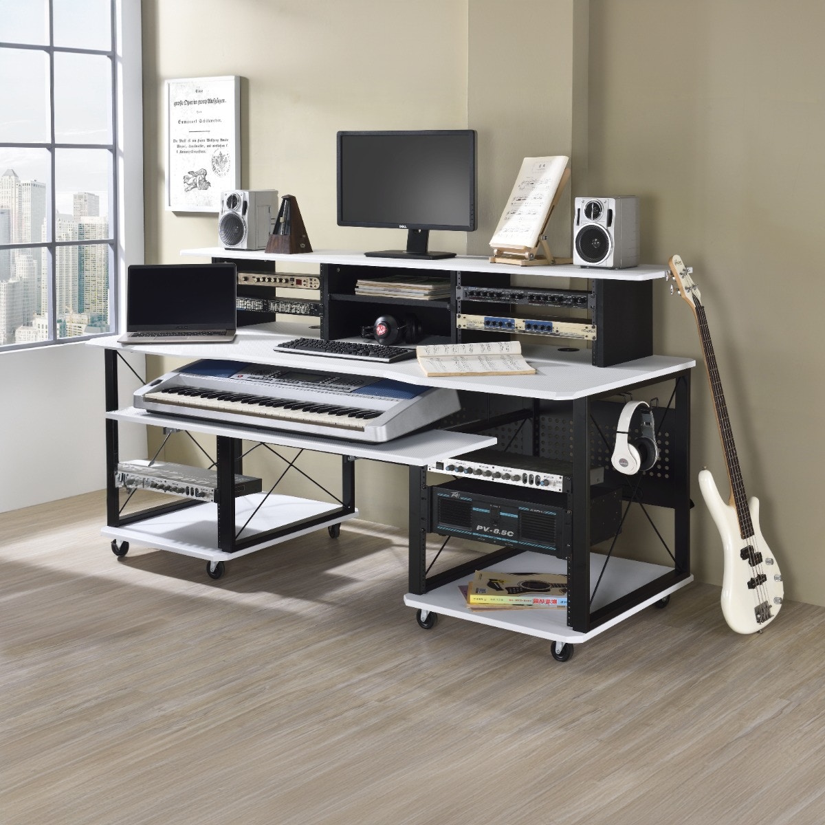 Acme Furniture Home Office Megara Music Desk OF00995 - Tar Heel