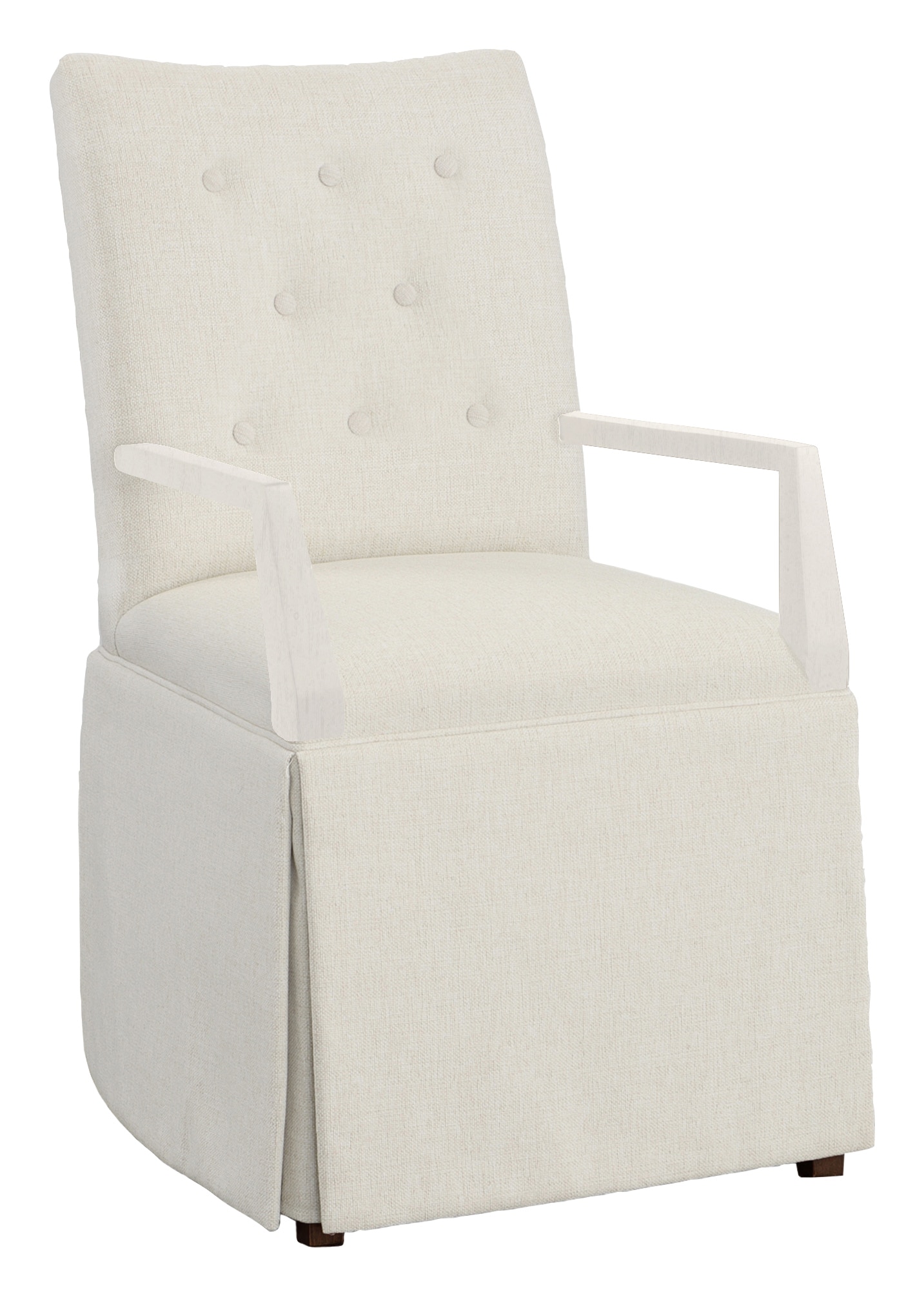 Fairfield Chair Company Concave Short Back Skirted Arm Chair 1203-04-L