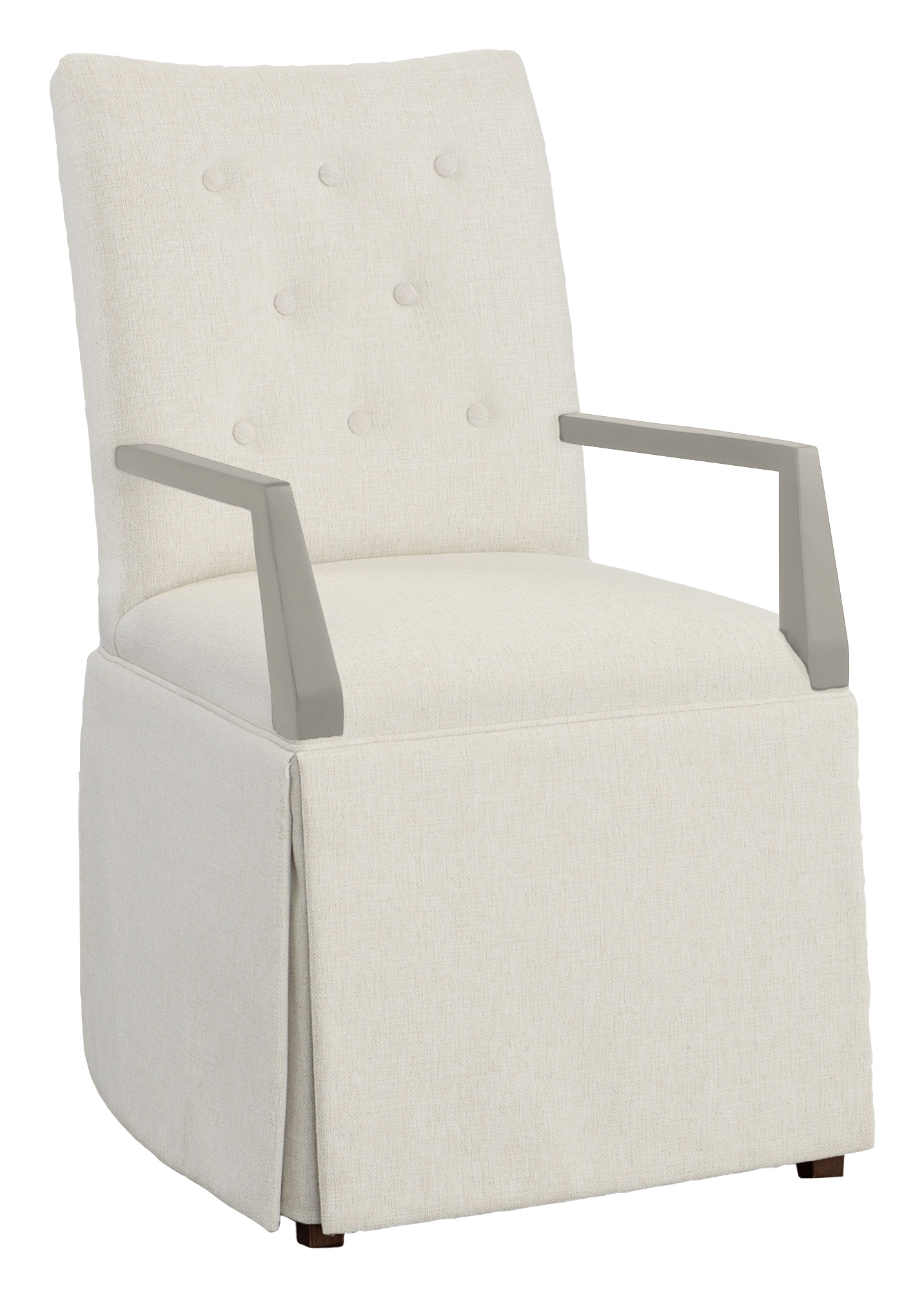 Fairfield Chair Company Concave Short Back Skirted Arm Chair 1203-04-S