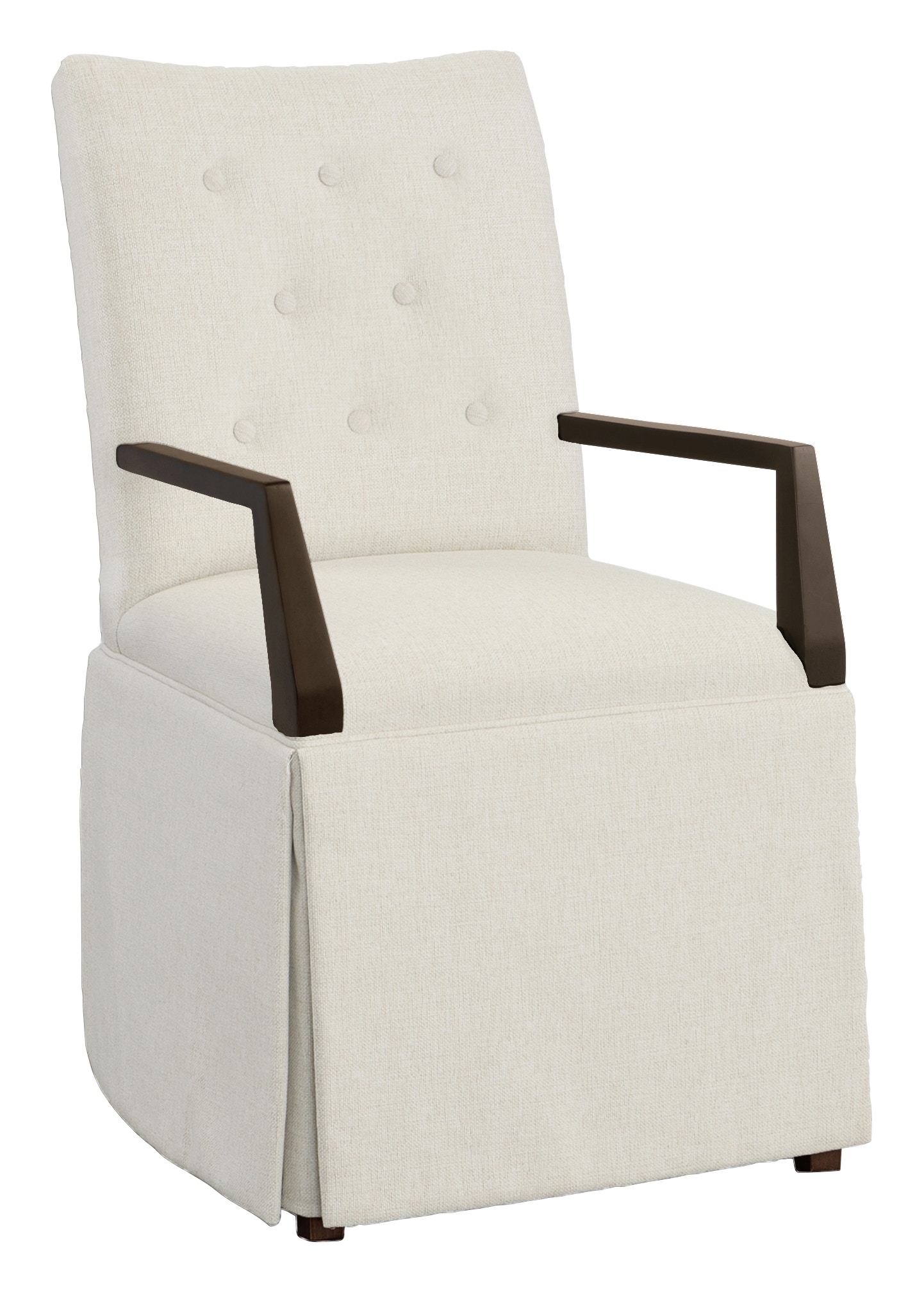 Fairfield Chair Company Concave Short Back Skirted Arm Chair 1203-04-T