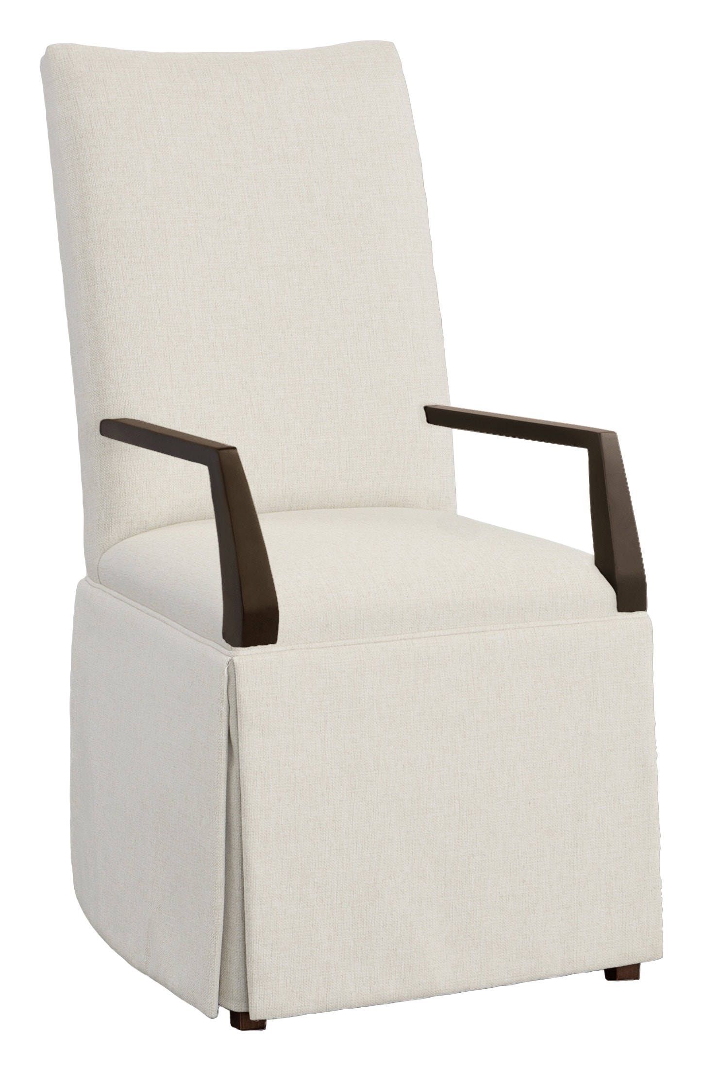 Fairfield Chair Company Concave Tall Back Skirted Arm Chair 1205-04-T