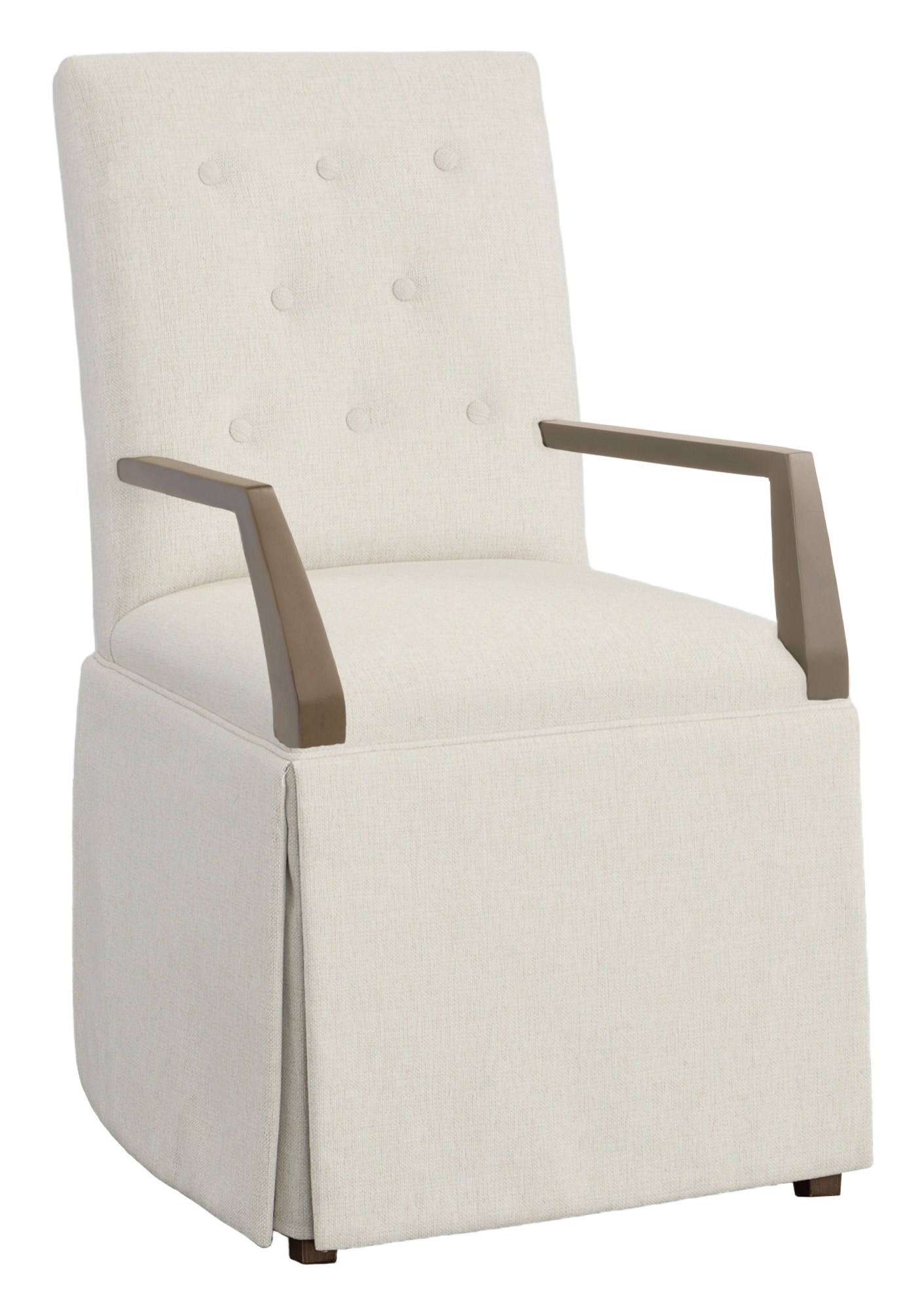 Fairfield Chair Company Straight Short Button Back Skirted Arm Chair 1213-04-M