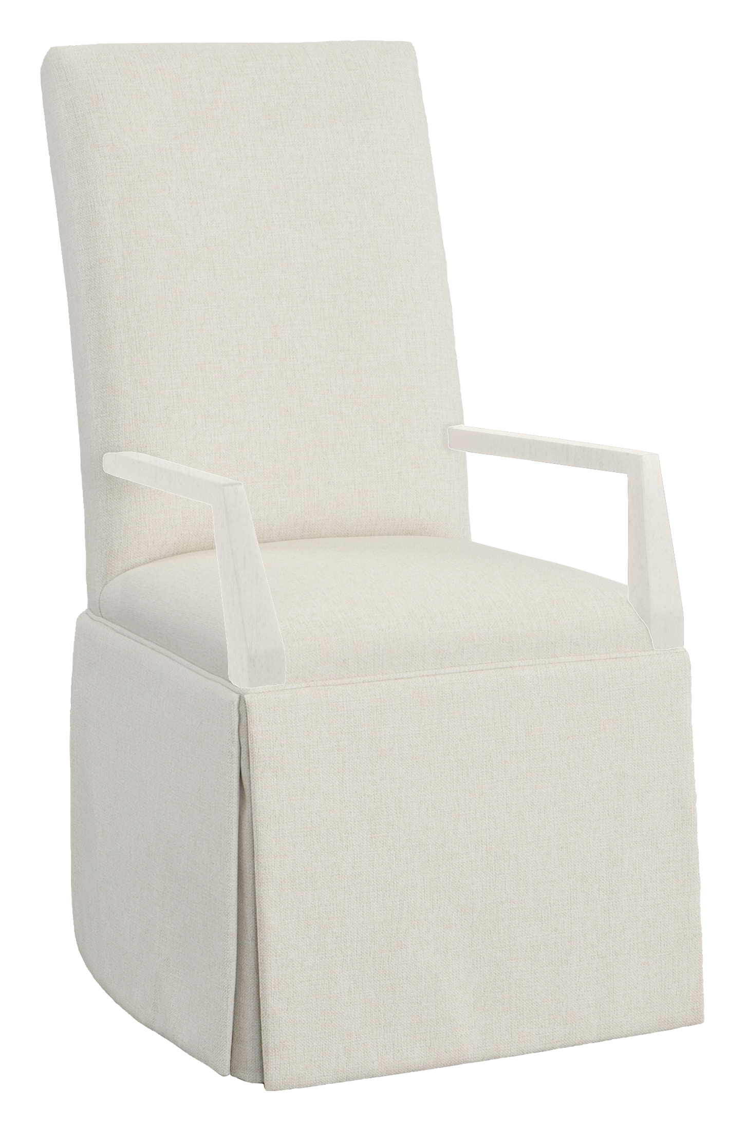 Fairfield Chair Company Straight Tall Back Skirted Arm Chair 1215-04-L