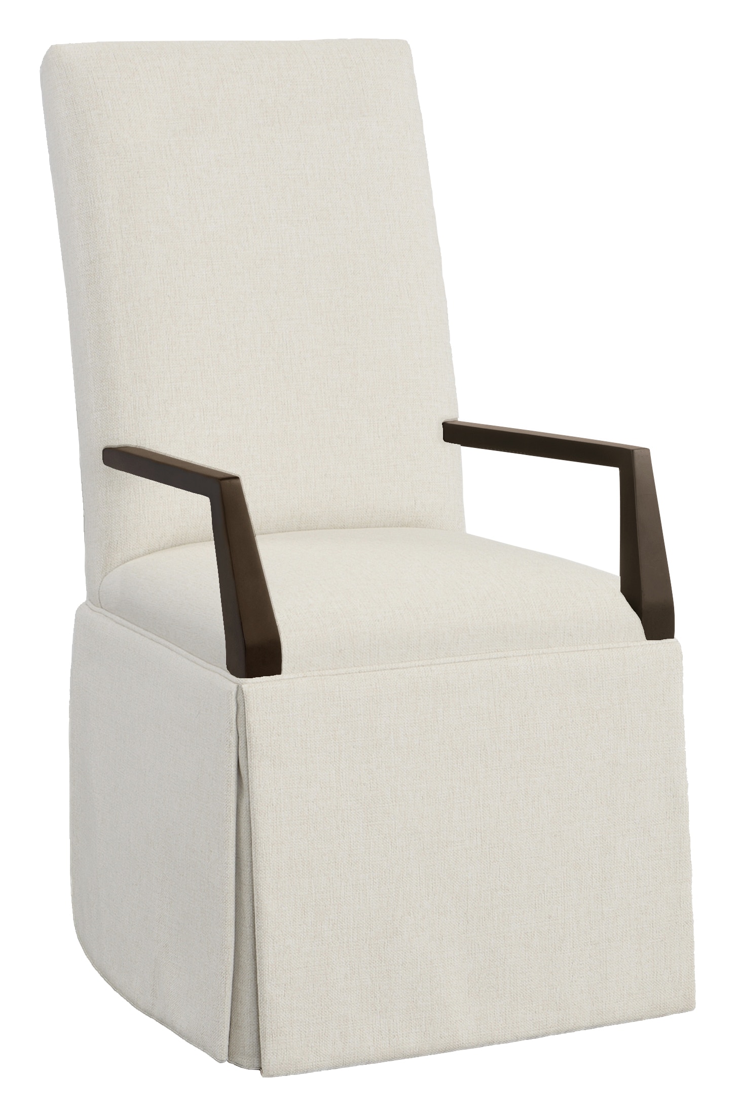 Fairfield Chair Company Straight Tall Back Skirted Arm Chair 1215-04-T