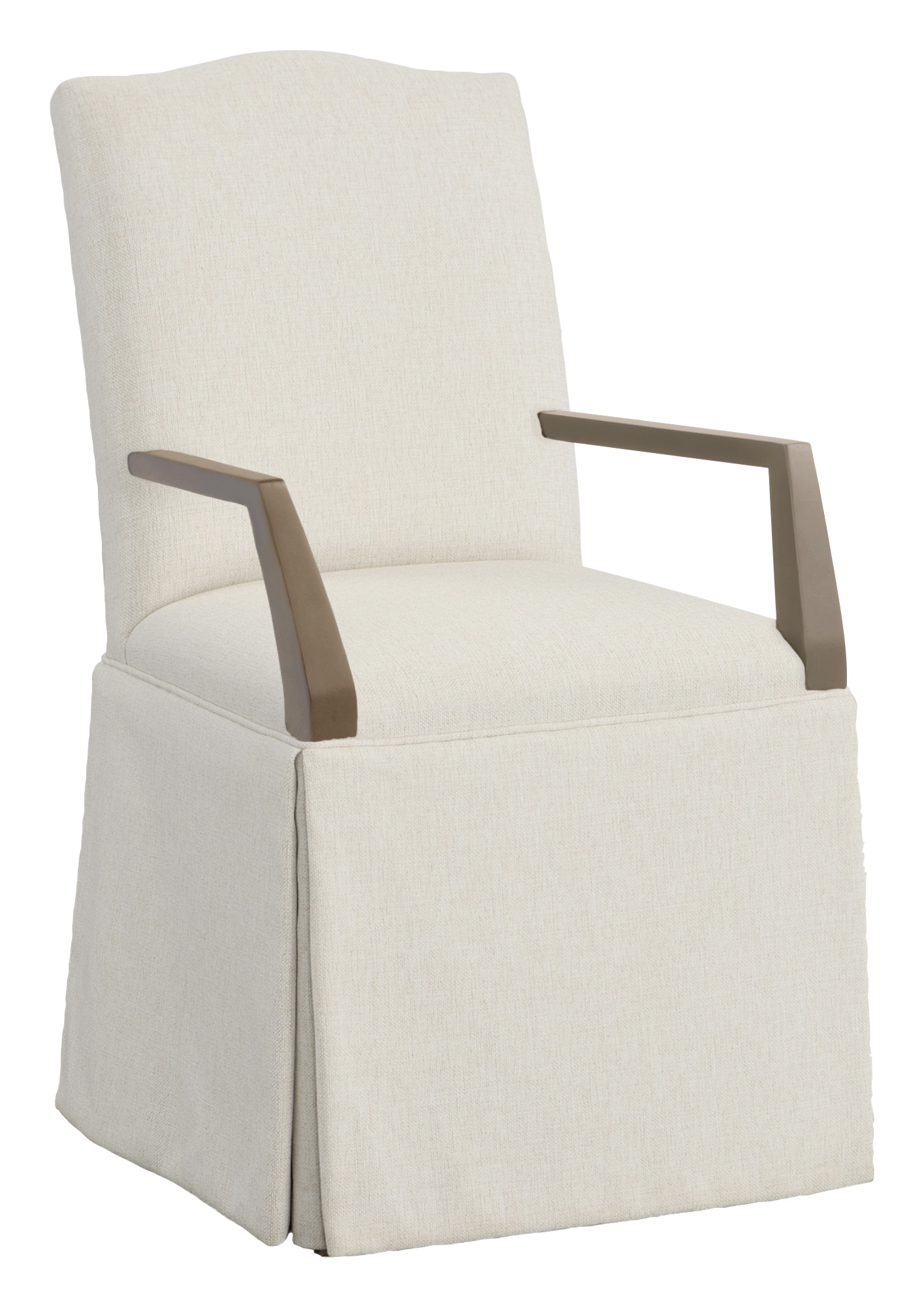 Fairfield Chair Company Camel Short Back Skirted Arm Chair 1221-04-M