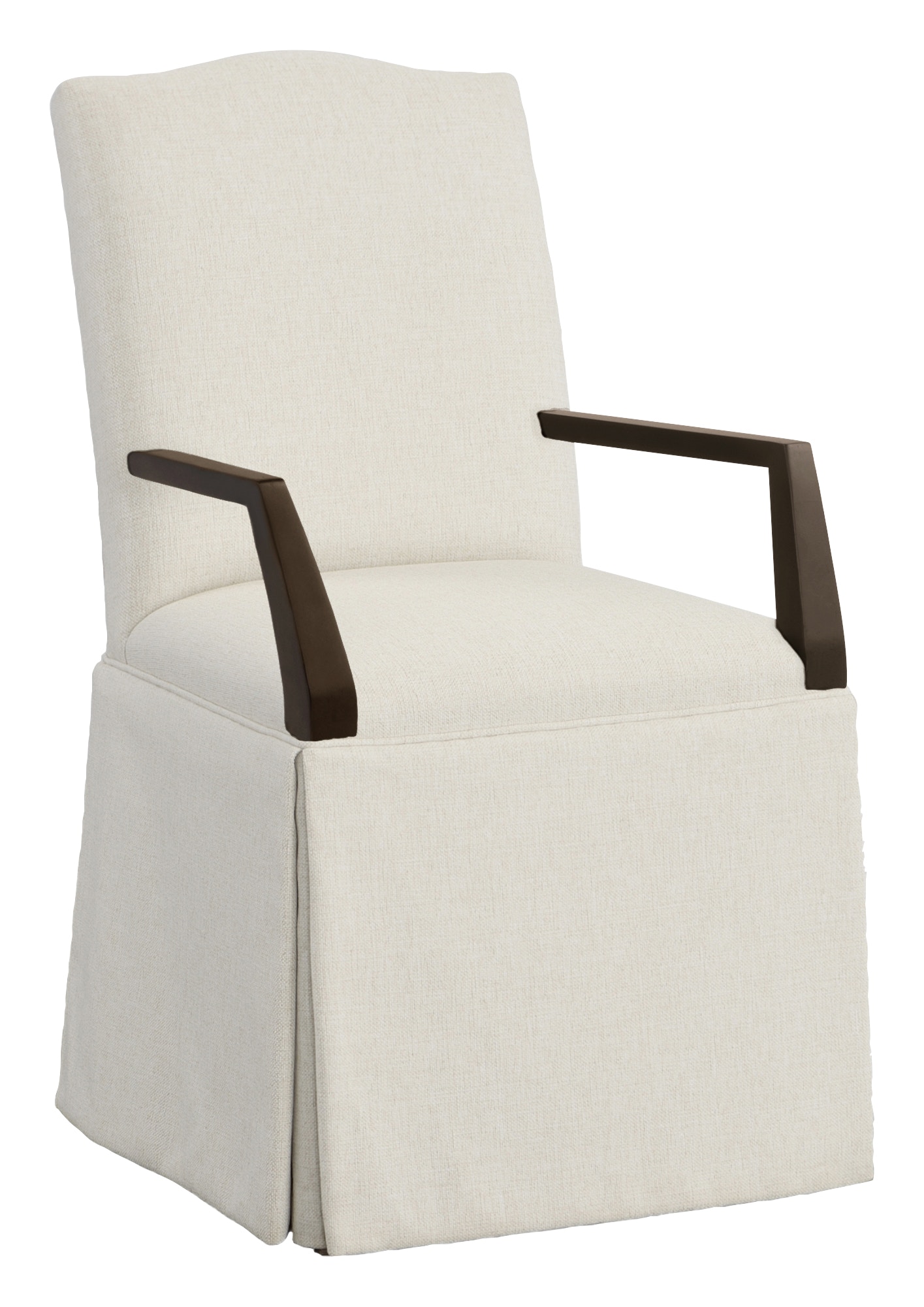 Fairfield Chair Company Camel Short Back Skirted Arm Chair 1221-04-T