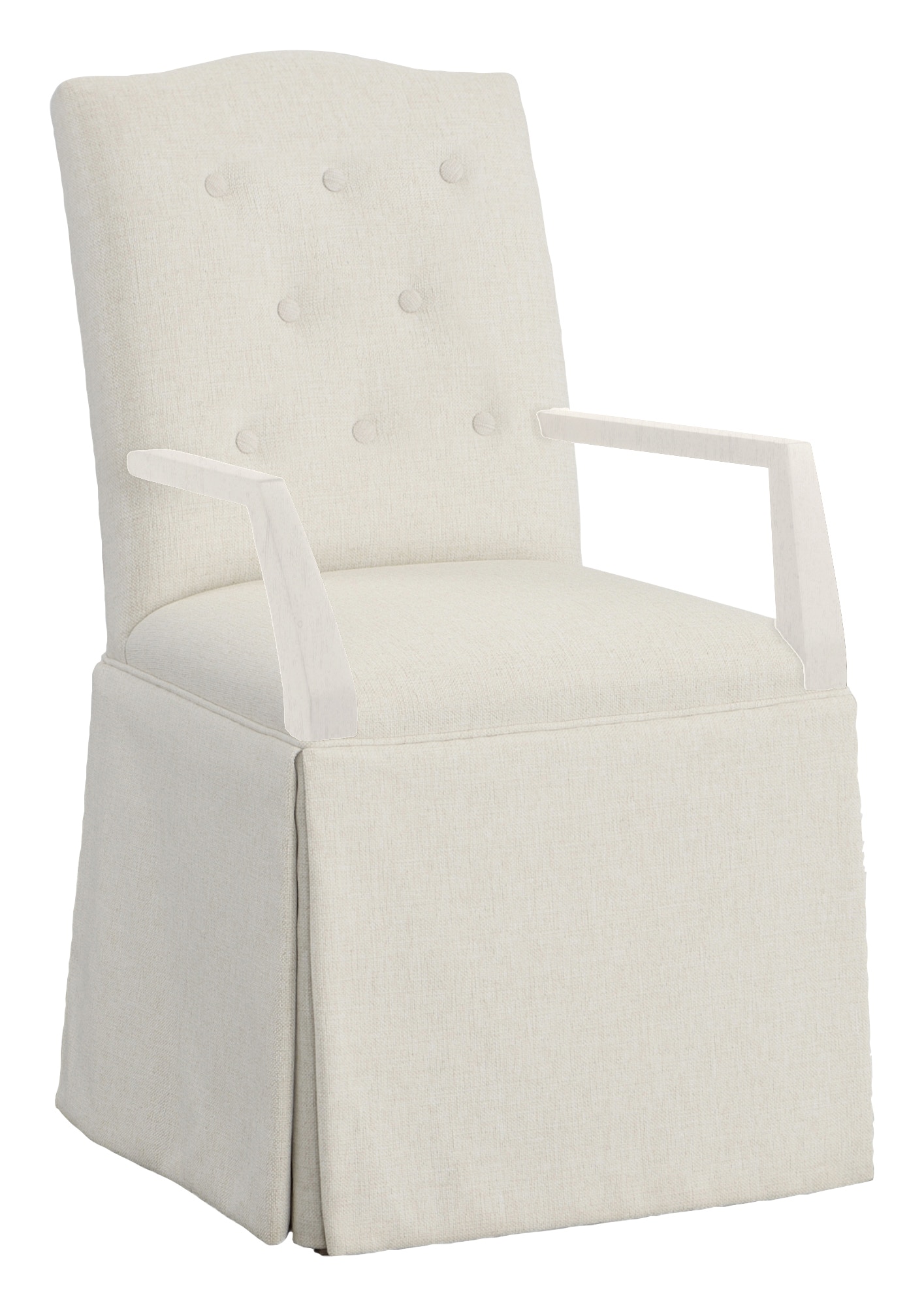 Fairfield Chair Company Camel Button Back Skirted Arm Chair 1223-04-L
