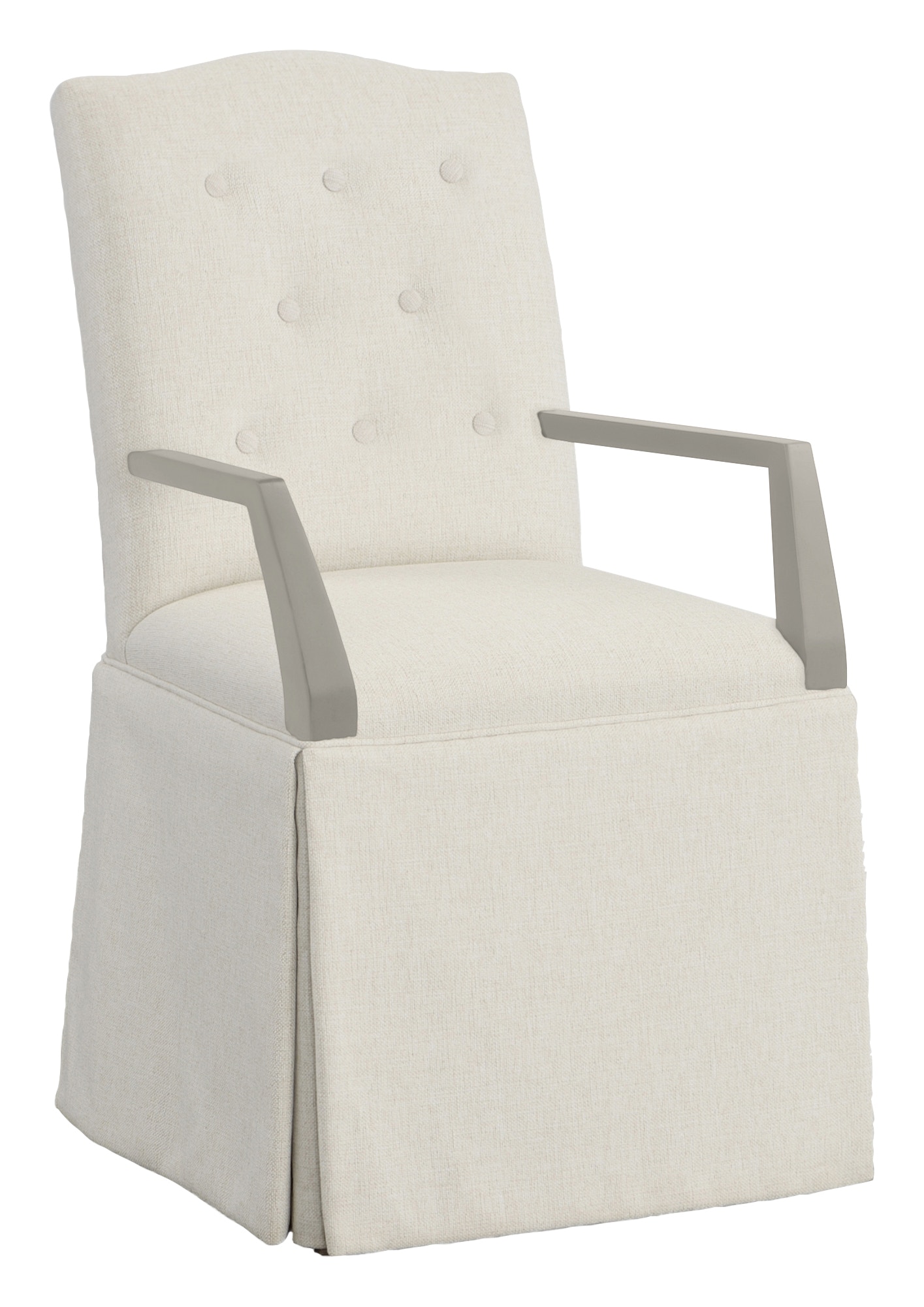 Fairfield Chair Company Camel Button Back Skirted Arm Chair 1223-04-S