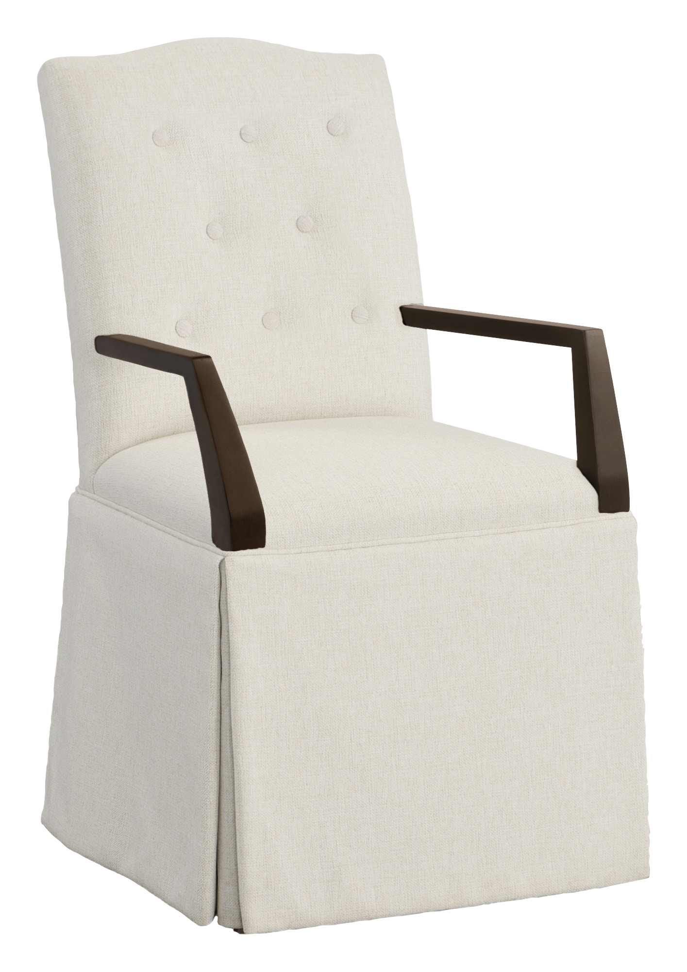 Fairfield Chair Company Camel Button Back Skirted Arm Chair 1223-04-T