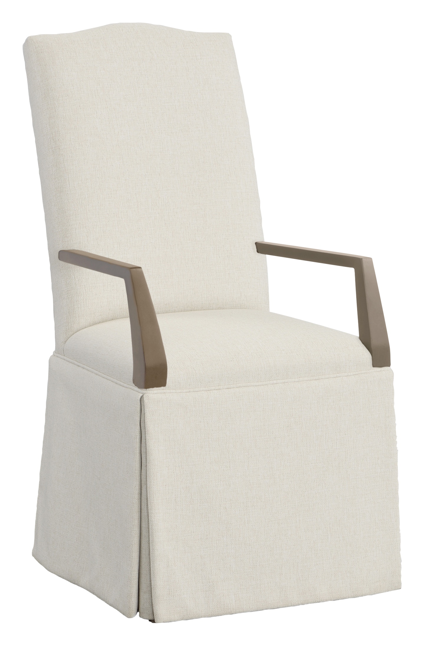 Fairfield Chair Company Camel Tall Back Skirted Arm Chair 1225-04-M
