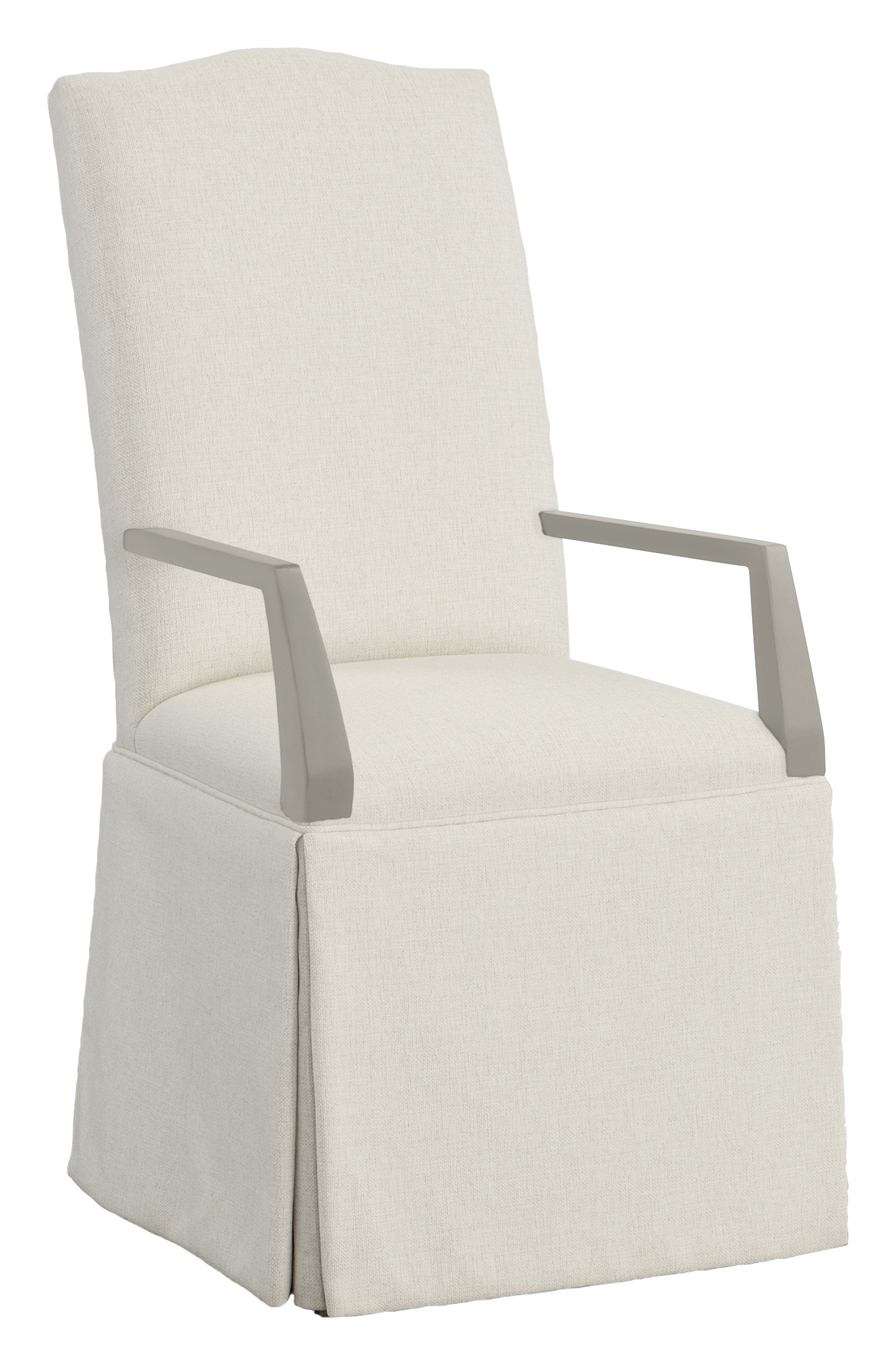 Fairfield Chair Company Camel Tall Back Skirted Arm Chair 1225-04-S