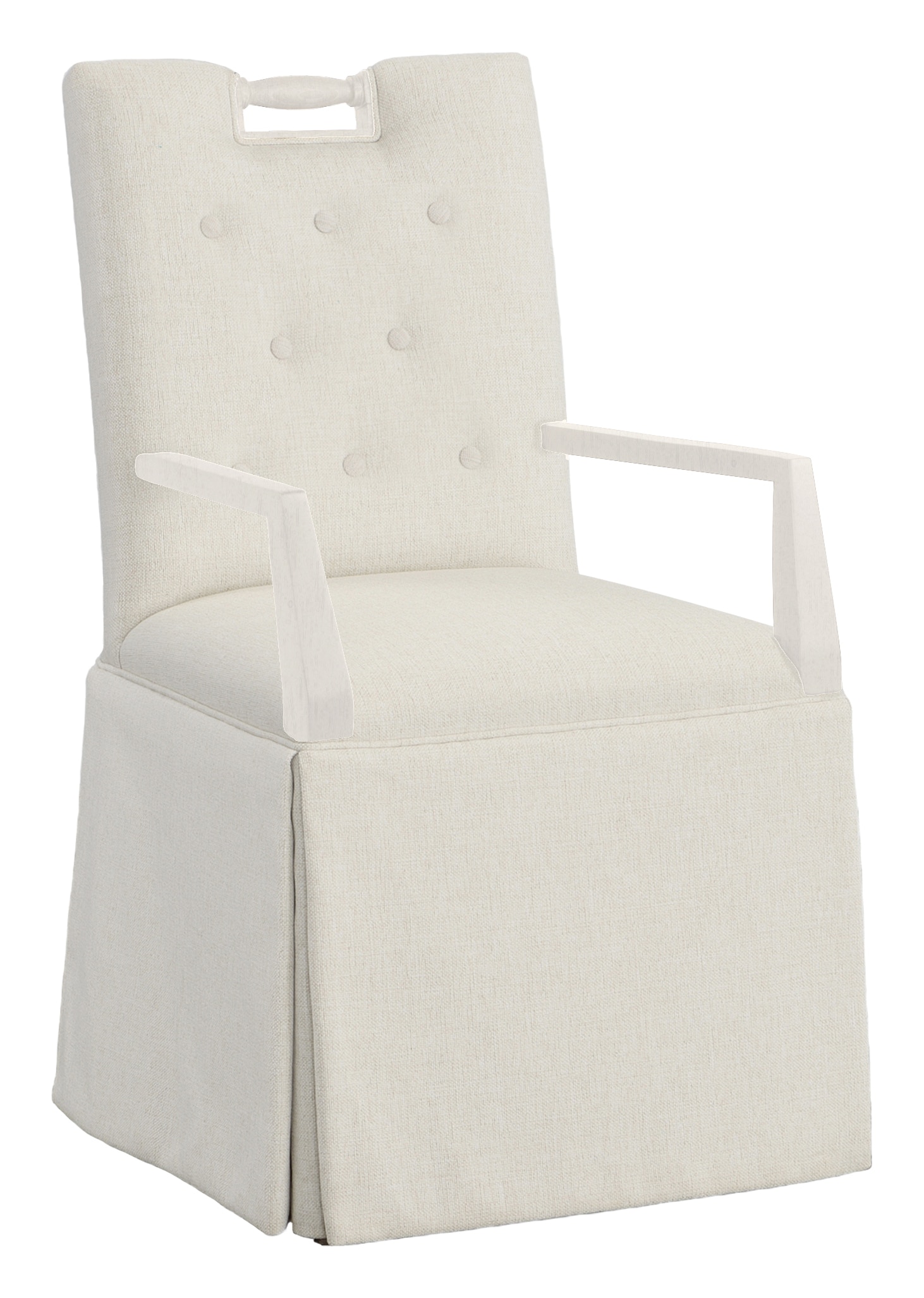 Fairfield Chair Company Pull Short Button Back Skirted Arm Chair 1233-04-L