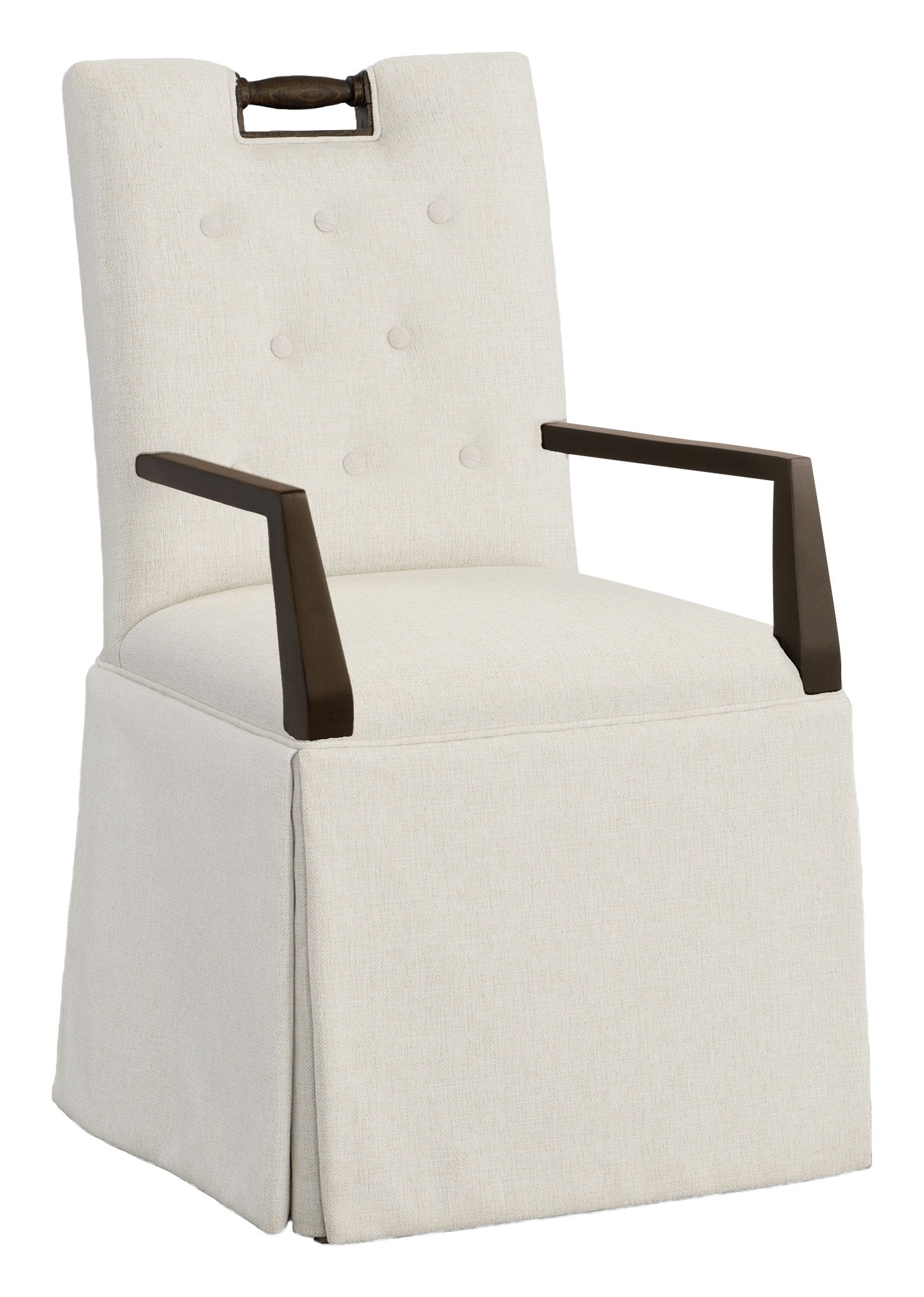 Fairfield Chair Company Pull Short Button Back Skirted Arm Chair 1233-04-T