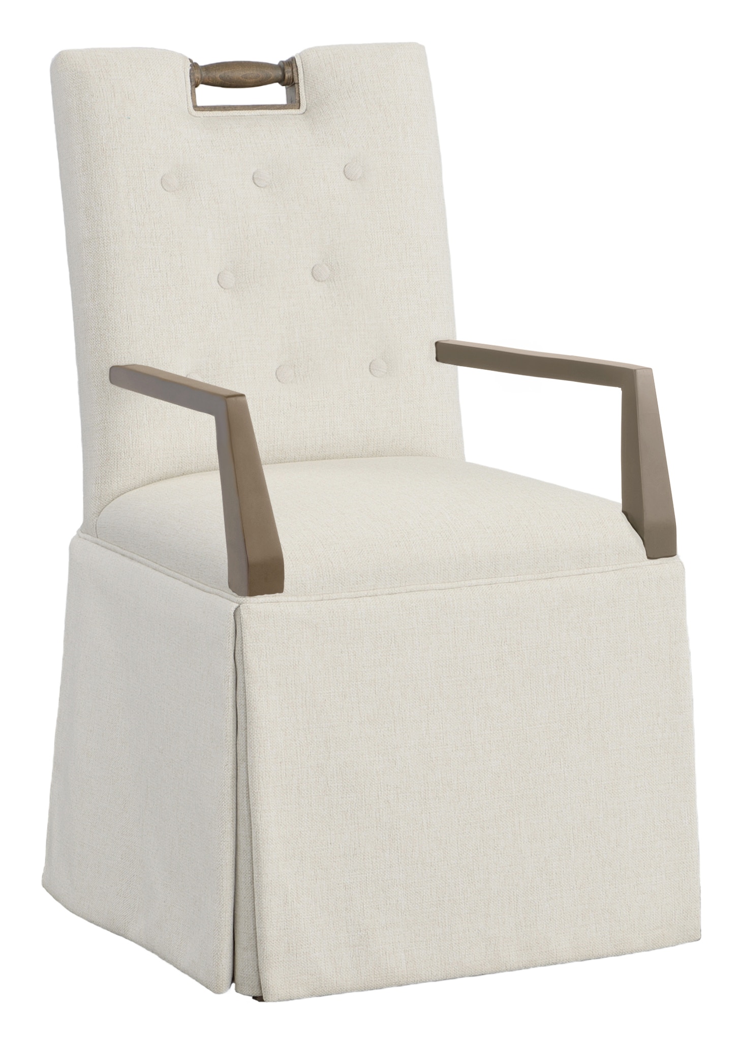 Fairfield Chair Company Pull Short Button Back Skirted Arm Chair 1233-04