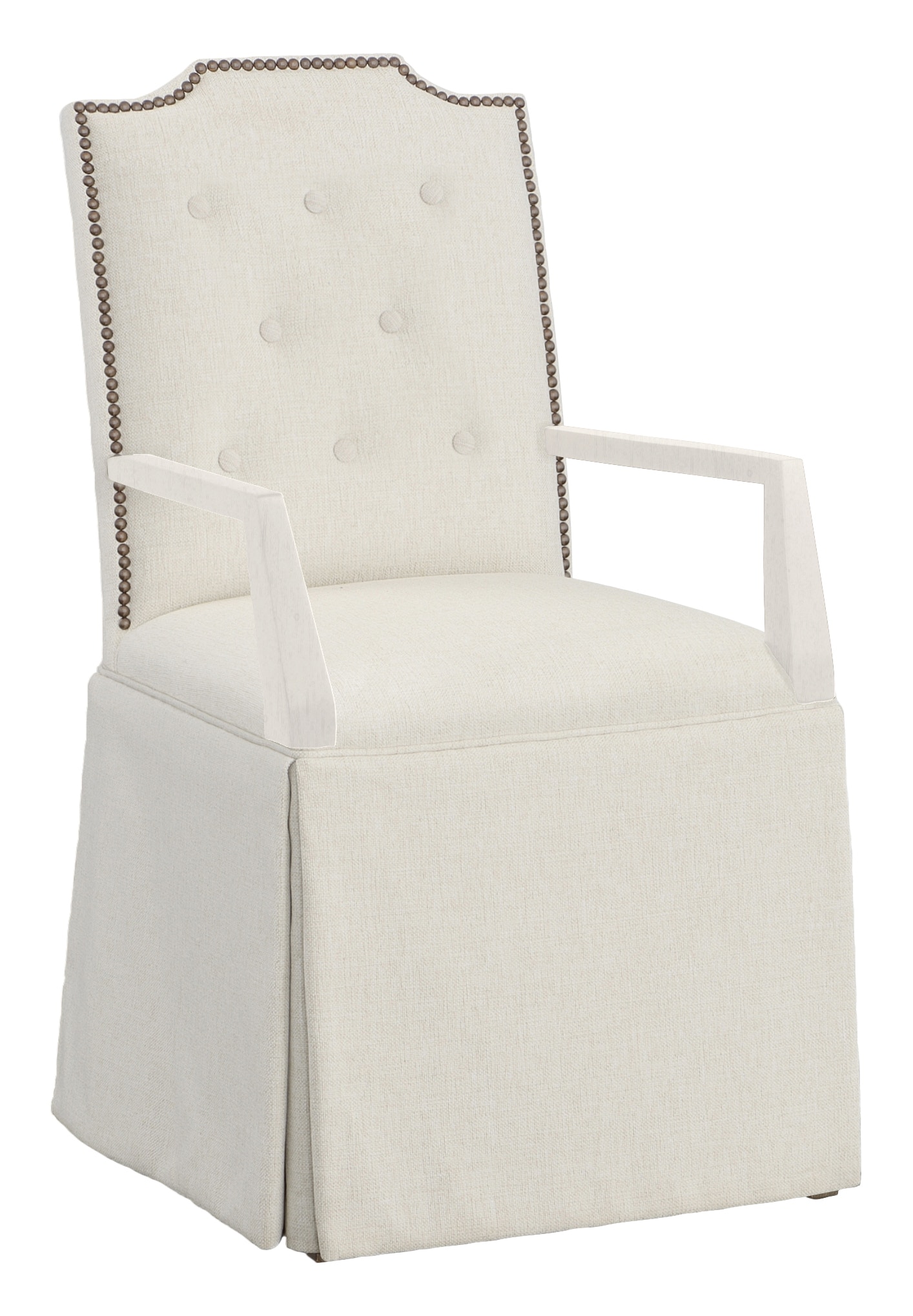 Fairfield Chair Company Empire Button Back Skirted Arm Chair 1243-04-L