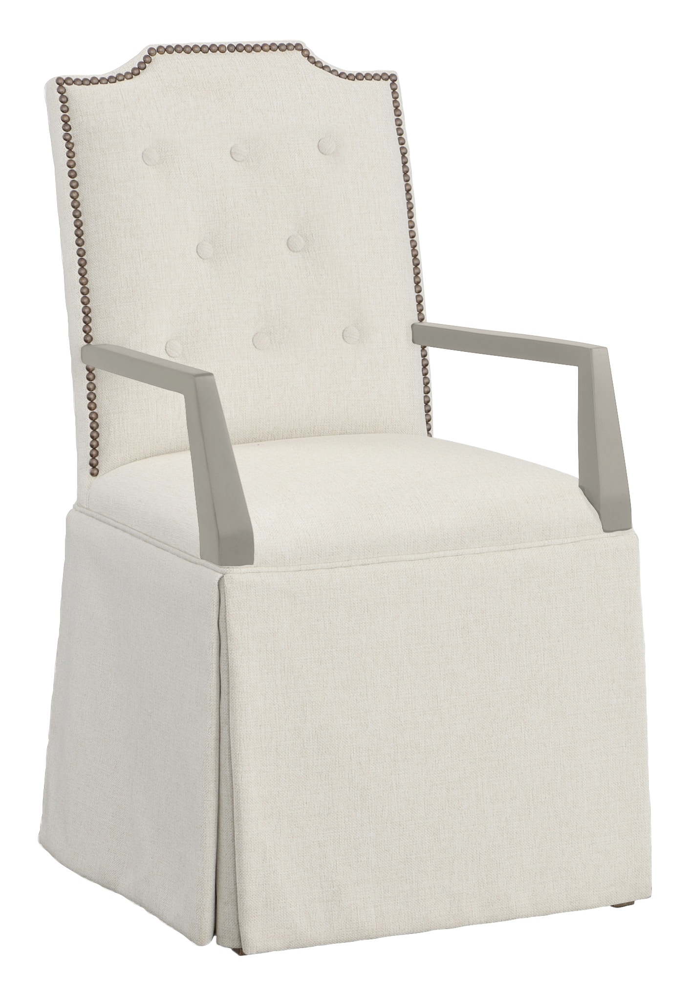 Fairfield Chair Company Empire Button Back Skirted Arm Chair 1243-04-S
