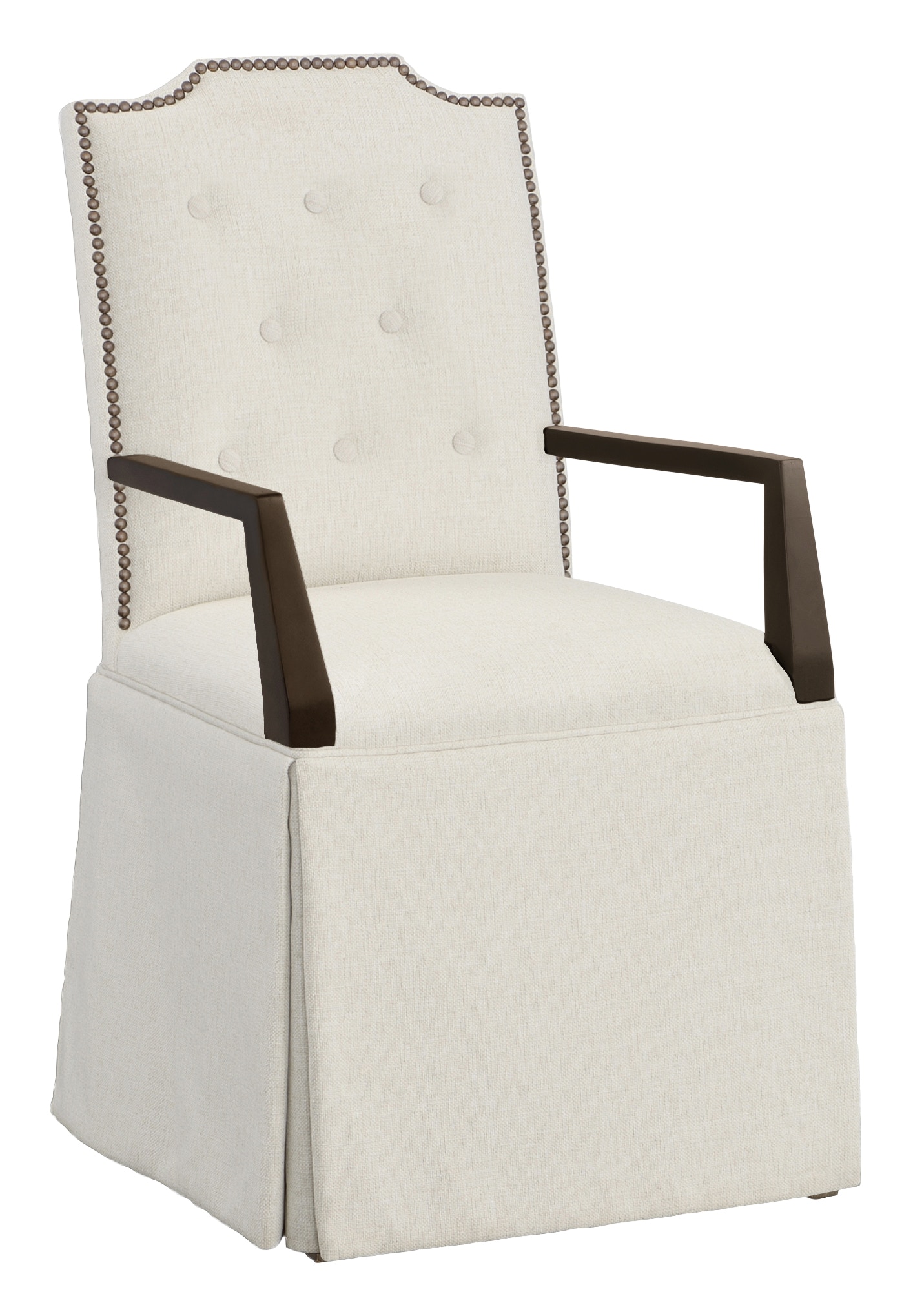 Fairfield Chair Company Empire Button Back Skirted Arm Chair 1243-04-T