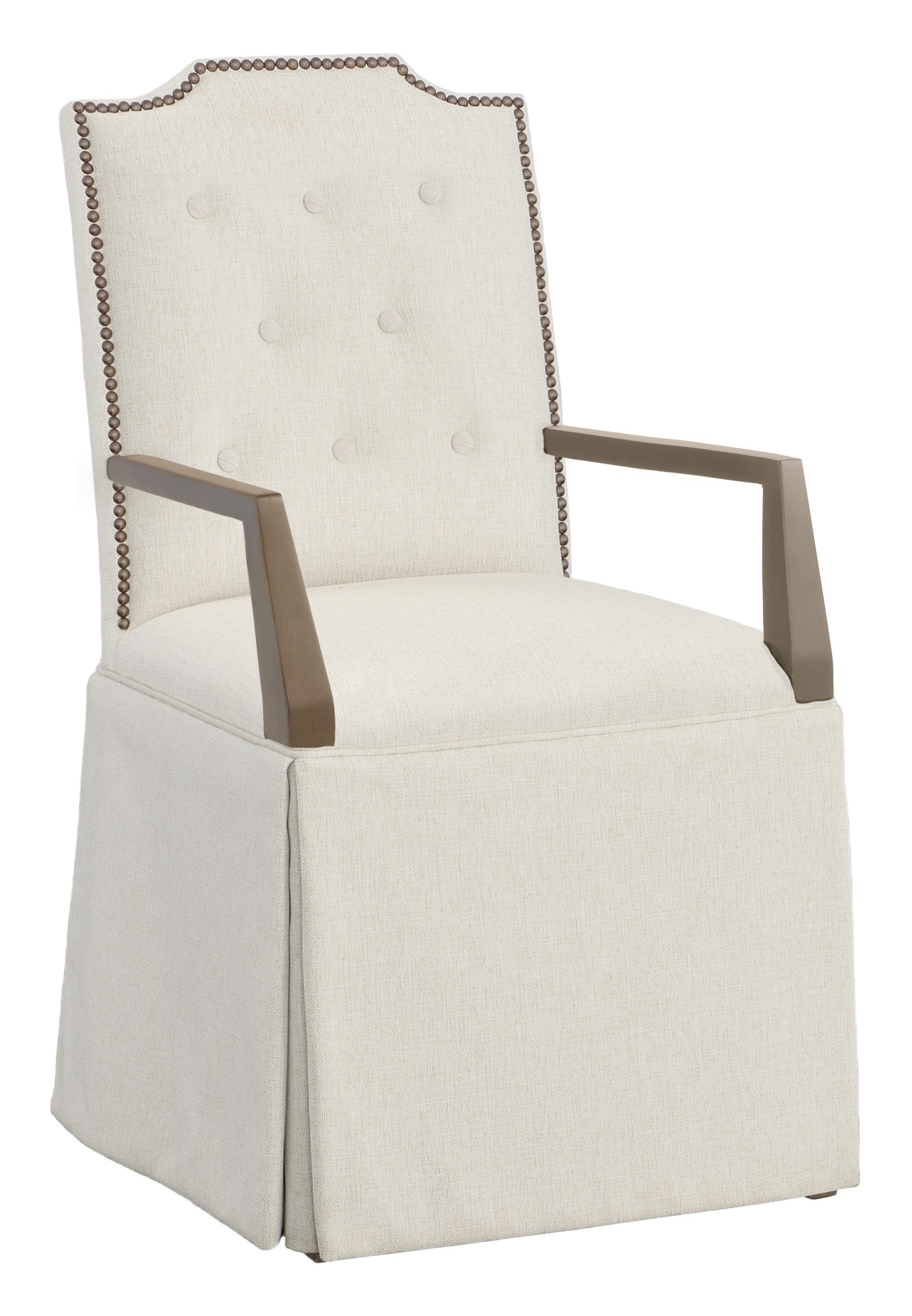 Fairfield Chair Company Empire Button Back Skirted Arm Chair 1243-04