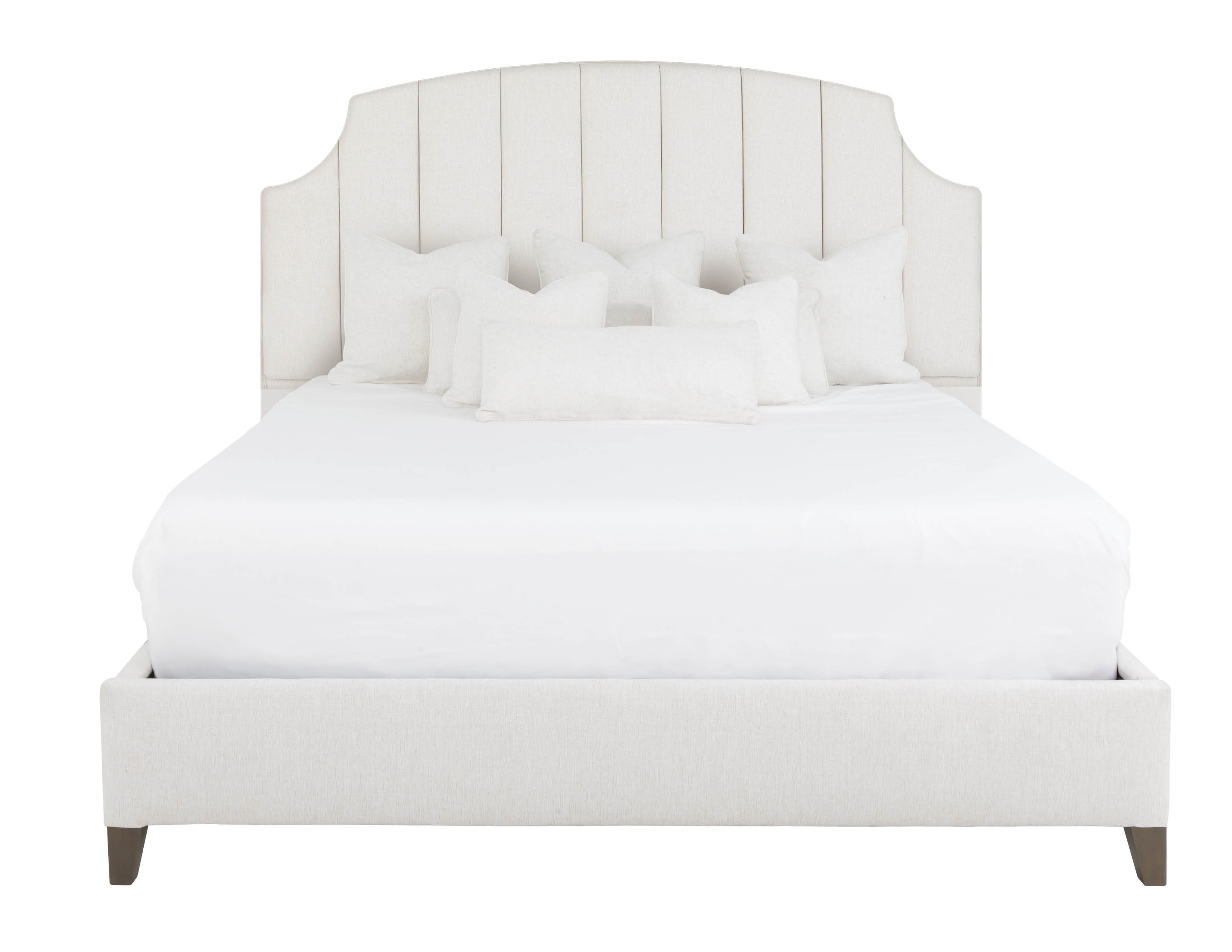 Arched Scalloped Channel King Bed 
