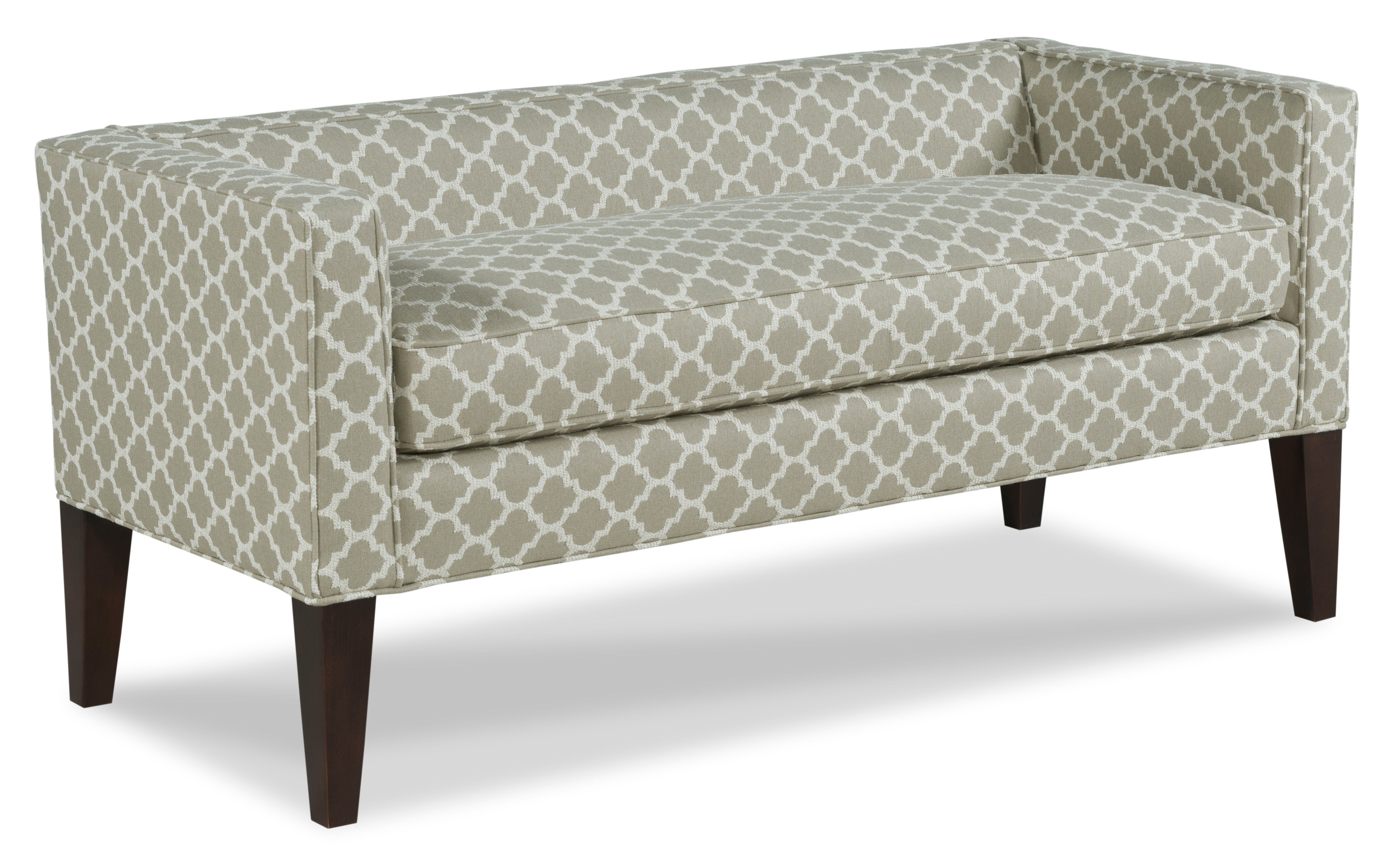 upholstered low back bench