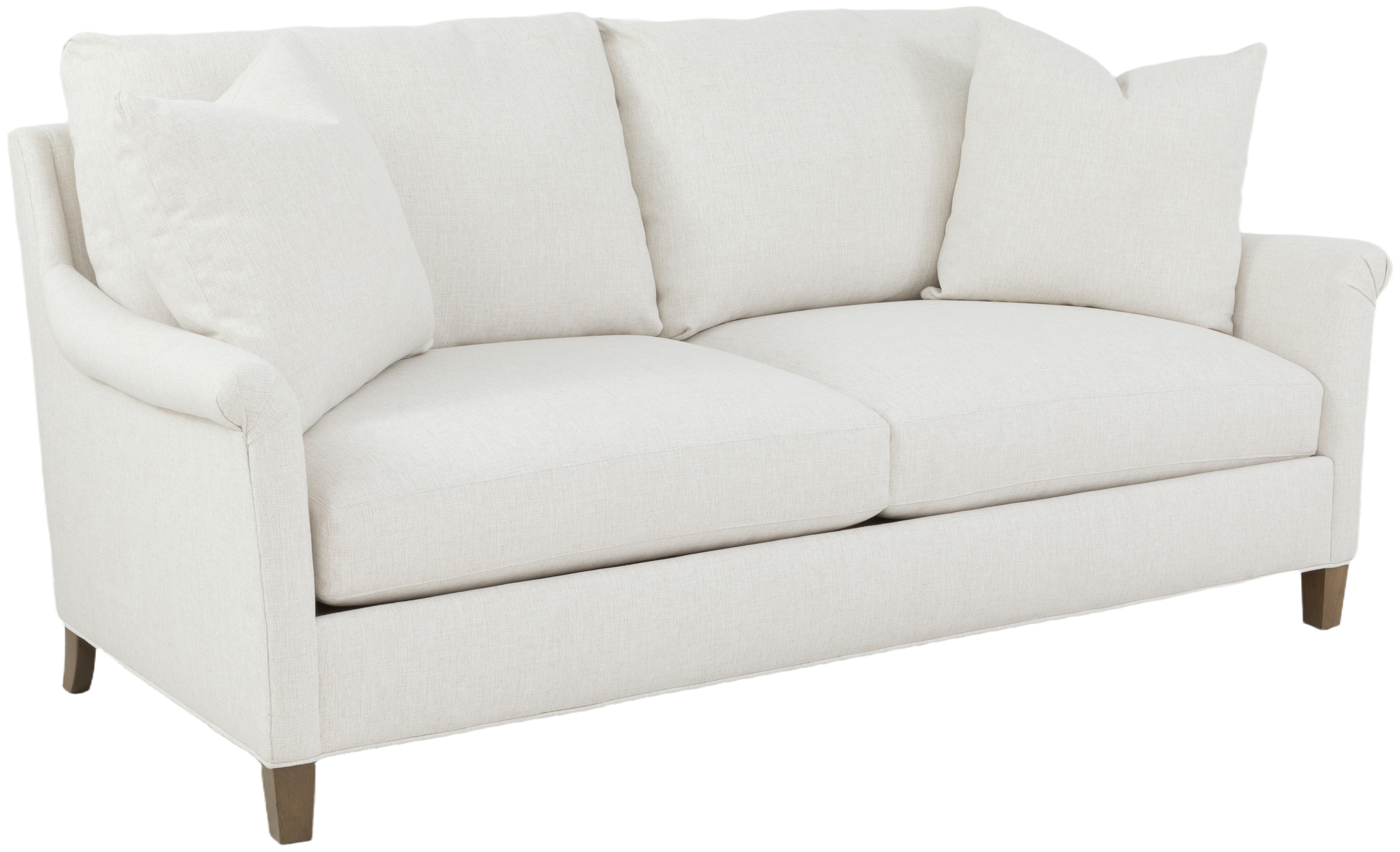  Olivia 80 Inch Rolled Pleated Arm Sofa 2730-80