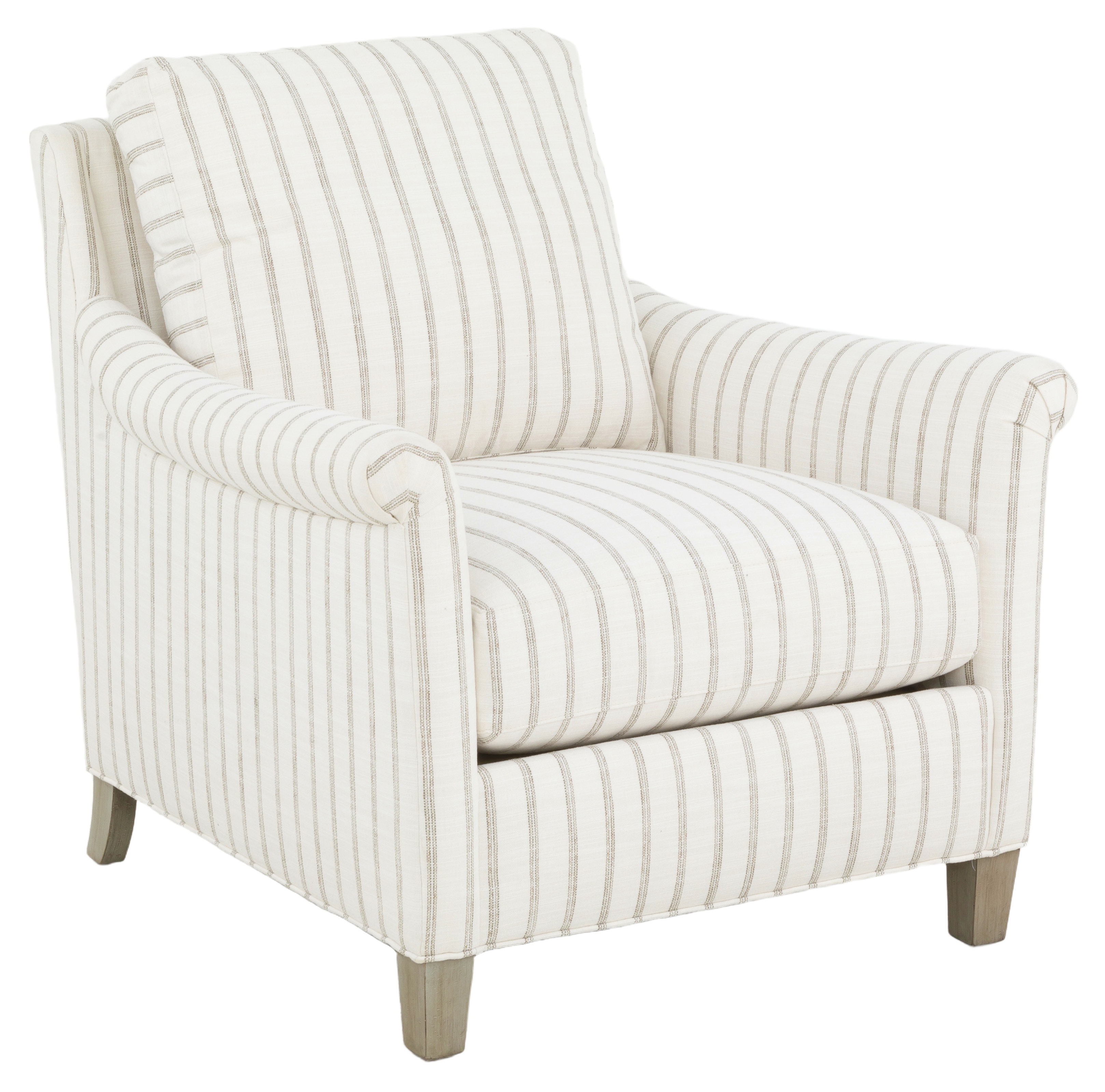  Olivia Rolled Pleated Arm Lounge Chair 2734-01