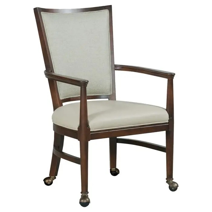 Fairfield Chair Company Dining Room Garland Arm Chair Leather L8747A4 Bartlett Home Furnishings