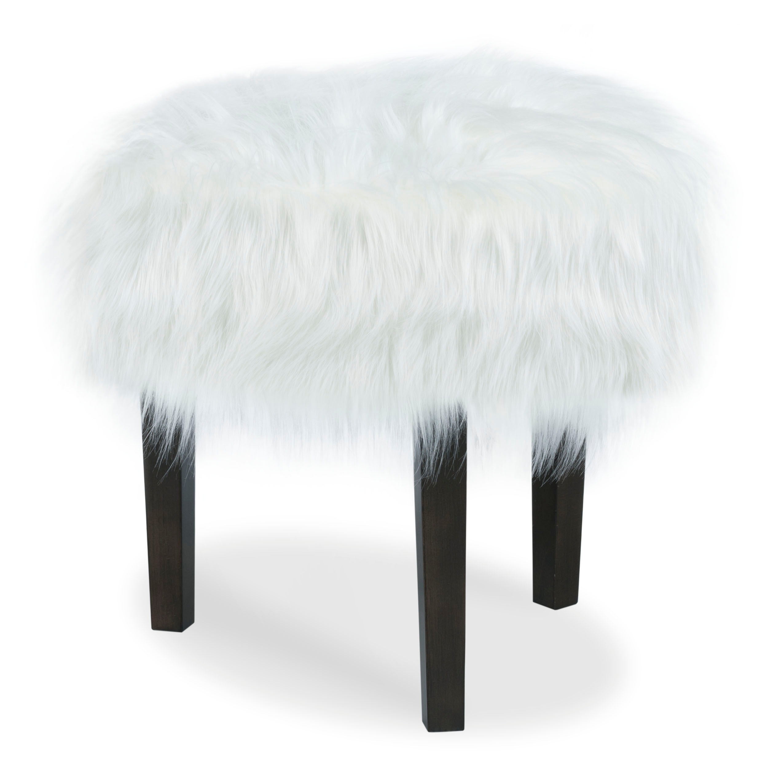 Fairfield Chair Company Living Room Furry Round Ottoman Furr
