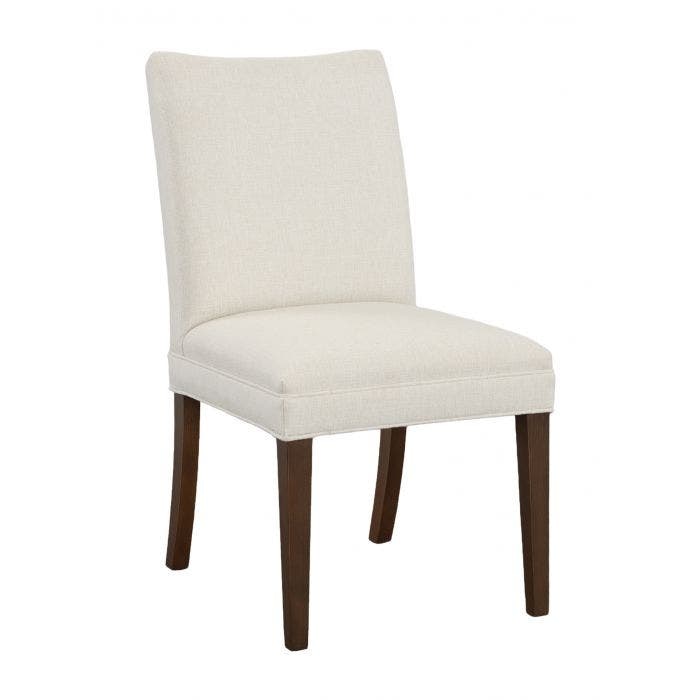  Concave Short Back Leather Dining Chair 