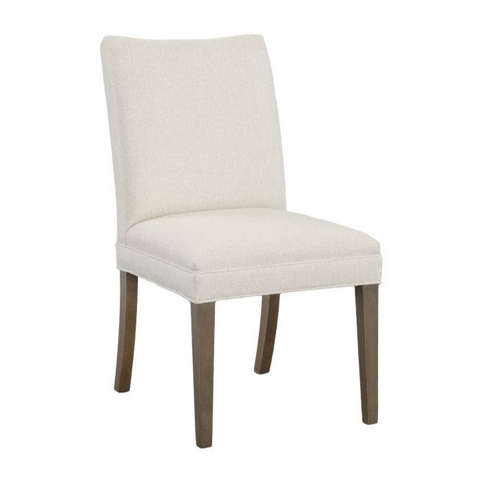  Concave Short Back Leather Dining Chair 